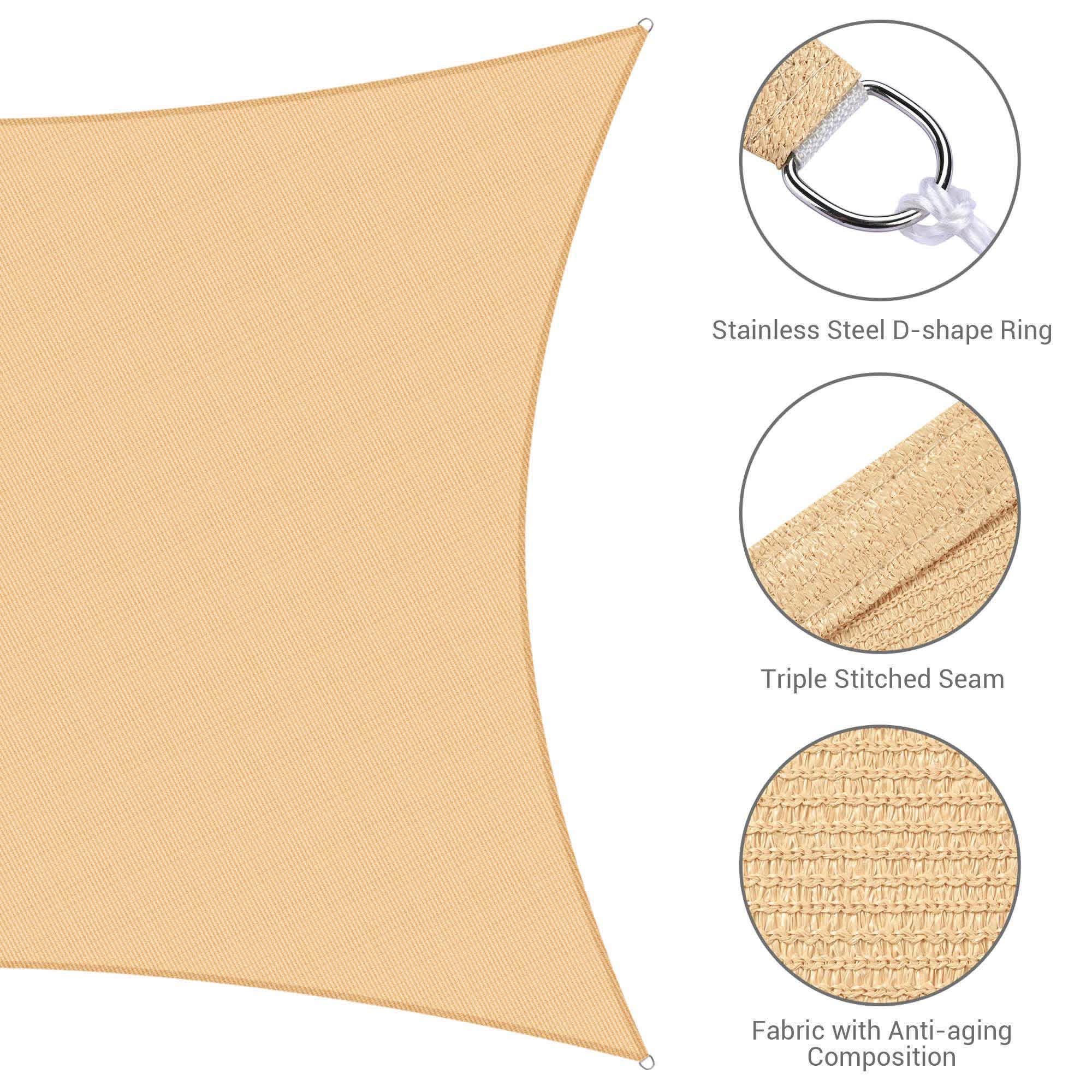 Yescom 07SSSSET016-1310-LO Shade-Sail-Fabric-Access - View #7
