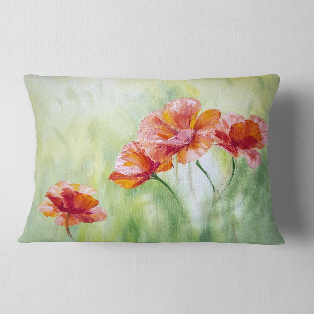 Designart CU6297-12-20 12-in x 20-in Pink Indoor Decorative Pillow