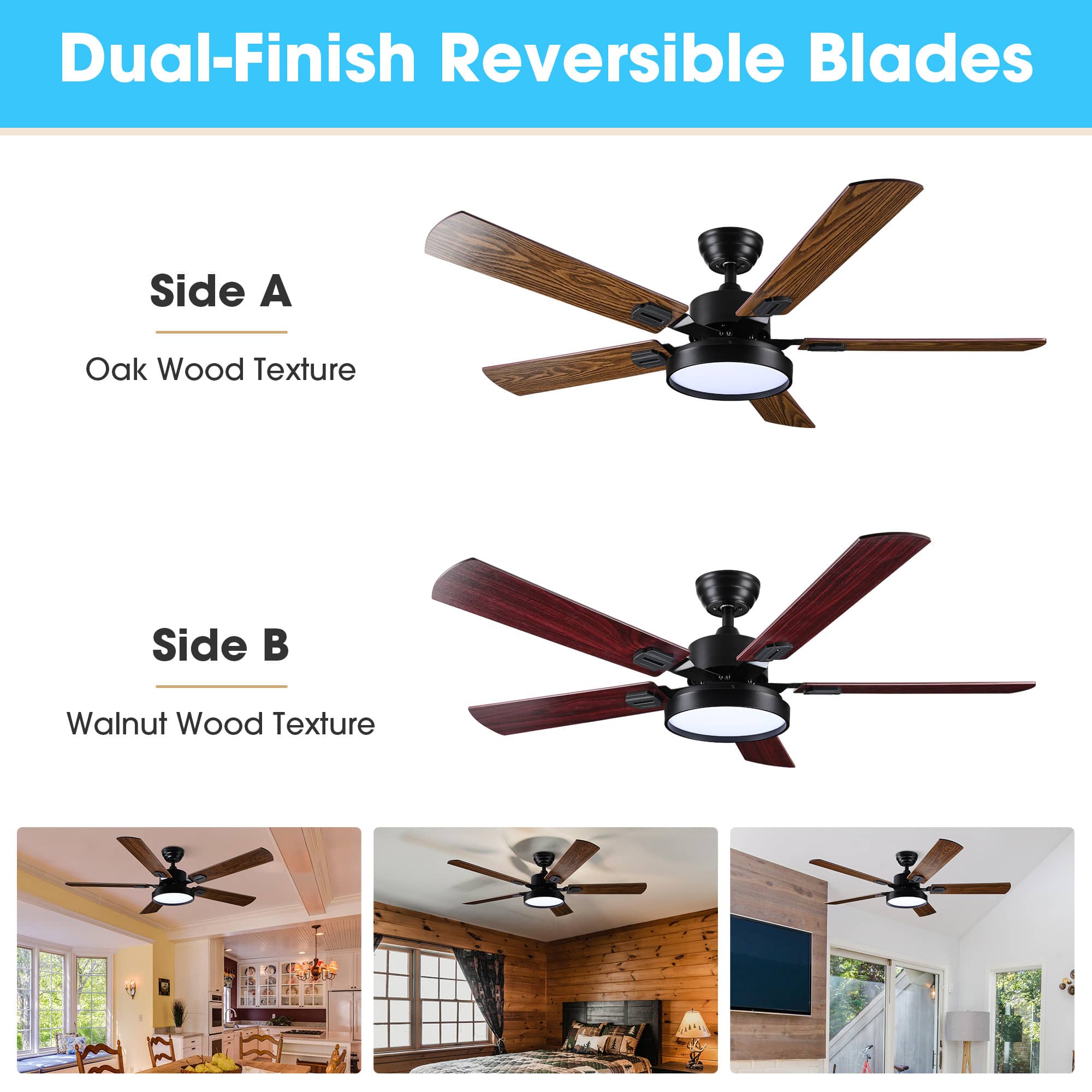 Yescom 11CFL13-5BLA-10X2-LO Ceiling-Fans - View #4