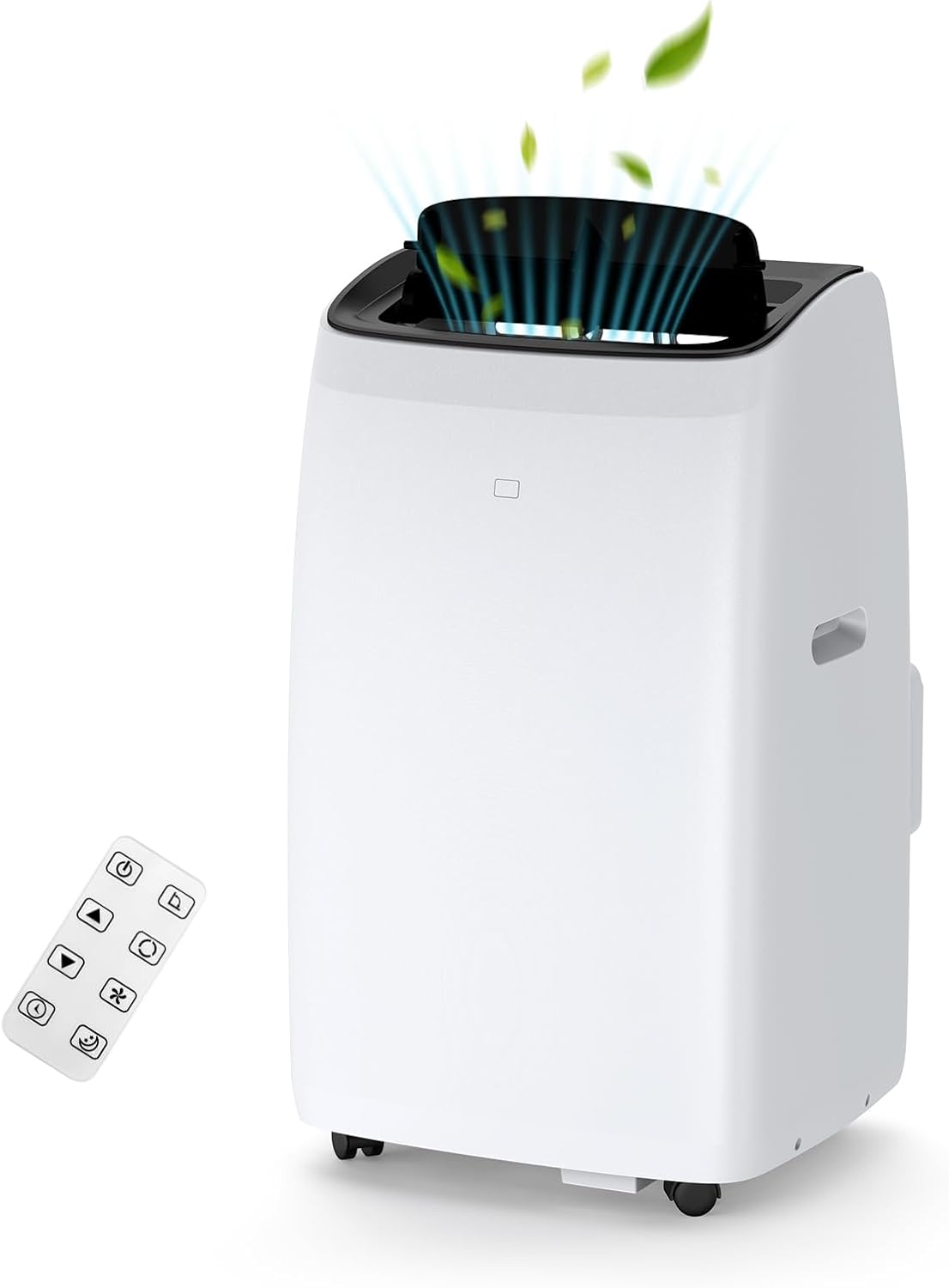 Qeetex LXLS2-PHO-10YNHAL7 14000 BTU Portable Air Conditioner for 750 Sq Ft 3 in 1 AC Cool Fan Dehumidify 45dB Quiet Remote Timer Child Safe Window Kit Easy Install Indoor