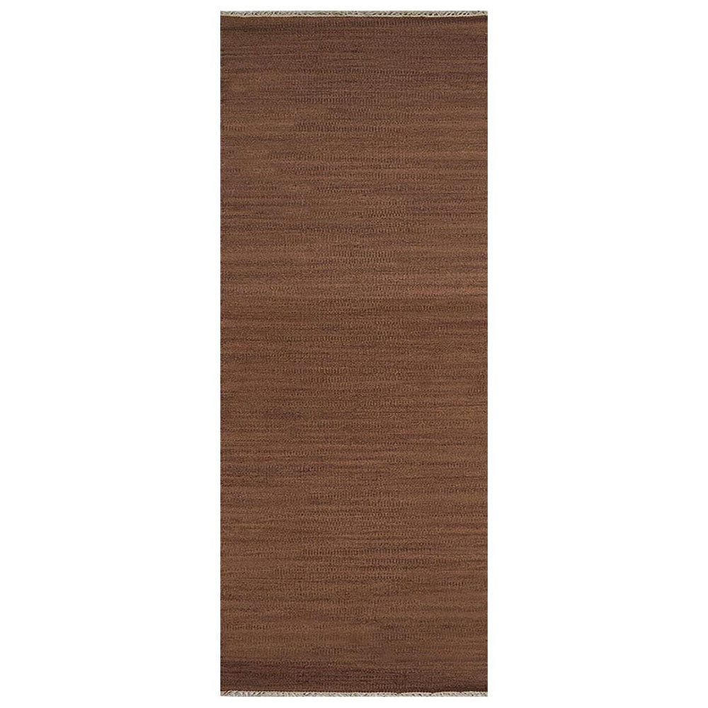 Rugsotic Carpets  HAND WOVEN FLAT WEAVE KILIM WOOL ECO-FRIENDLY AREA RUGS  - 2'6''x6' Runner Shape Light Brown Color Plain Solid Design Low Pile  Handmade Area Rugs for Living Room Bed Room D00111