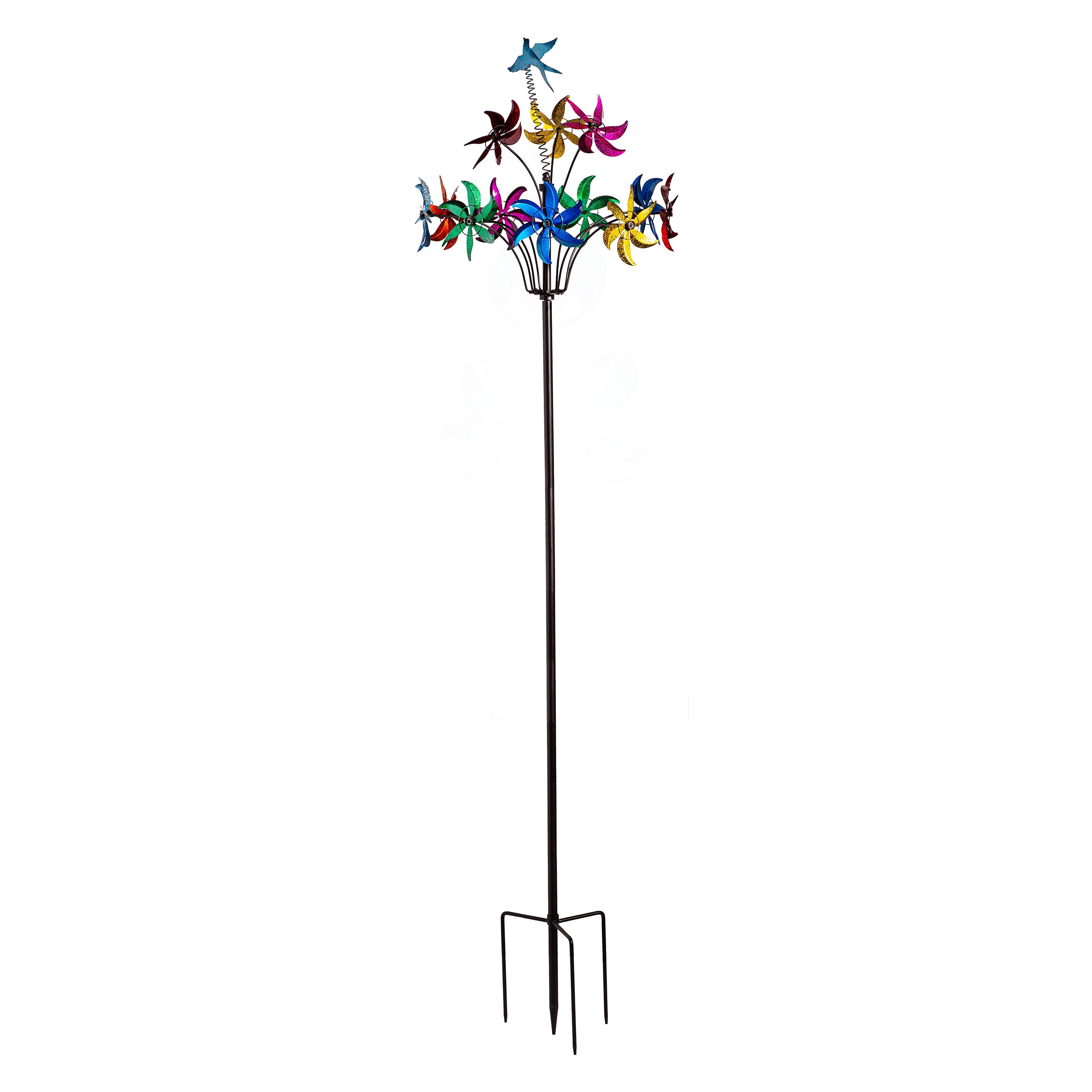 Evergreen Multi-color Aluminum Wind Spinner #47M5764
