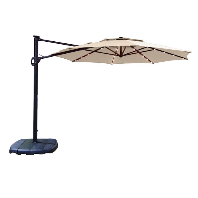 Simplyshade 11 Ft Tan Solar Powered, Patio Umbrella 11 Feet