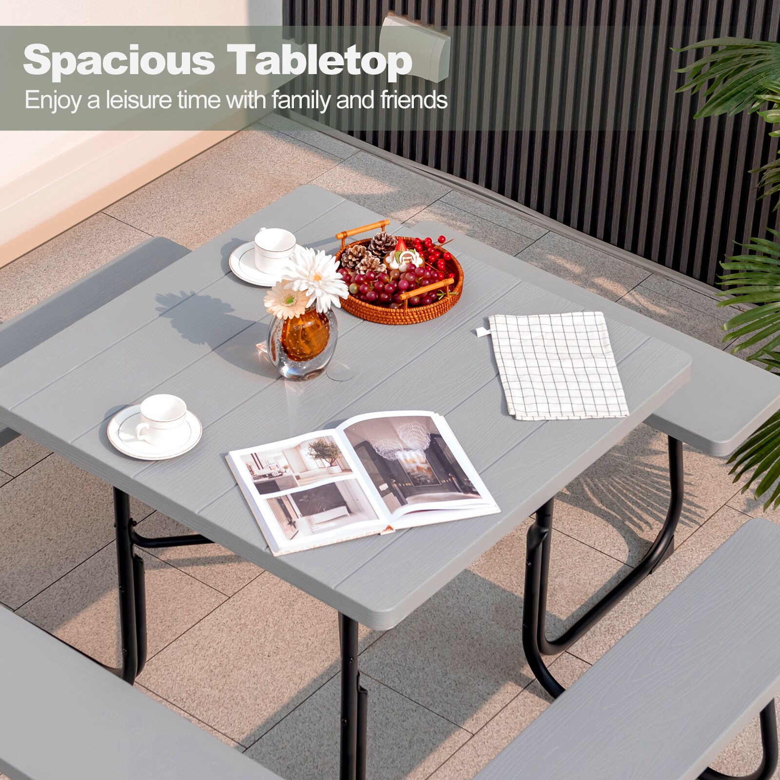 Poinic CWG11265GR-X Picnic-Tables - View #6