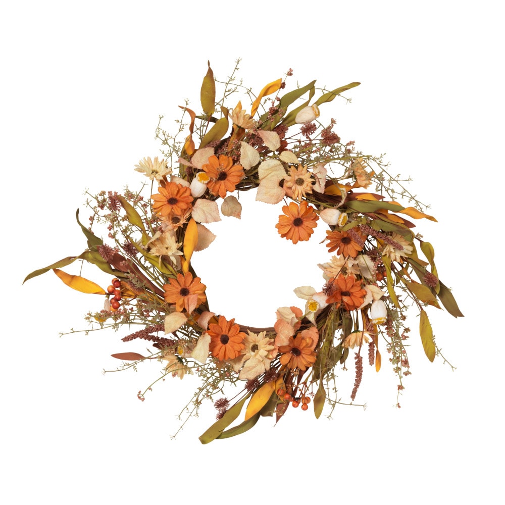 Gerson International 2539950EC 1.83-ft 22-in Berries Artificial Wreath