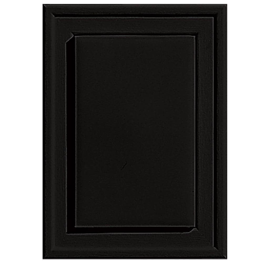 Builders Edge 130130001002 4.5-in x 6.25-in Black Vinyl Universal Mounting Block