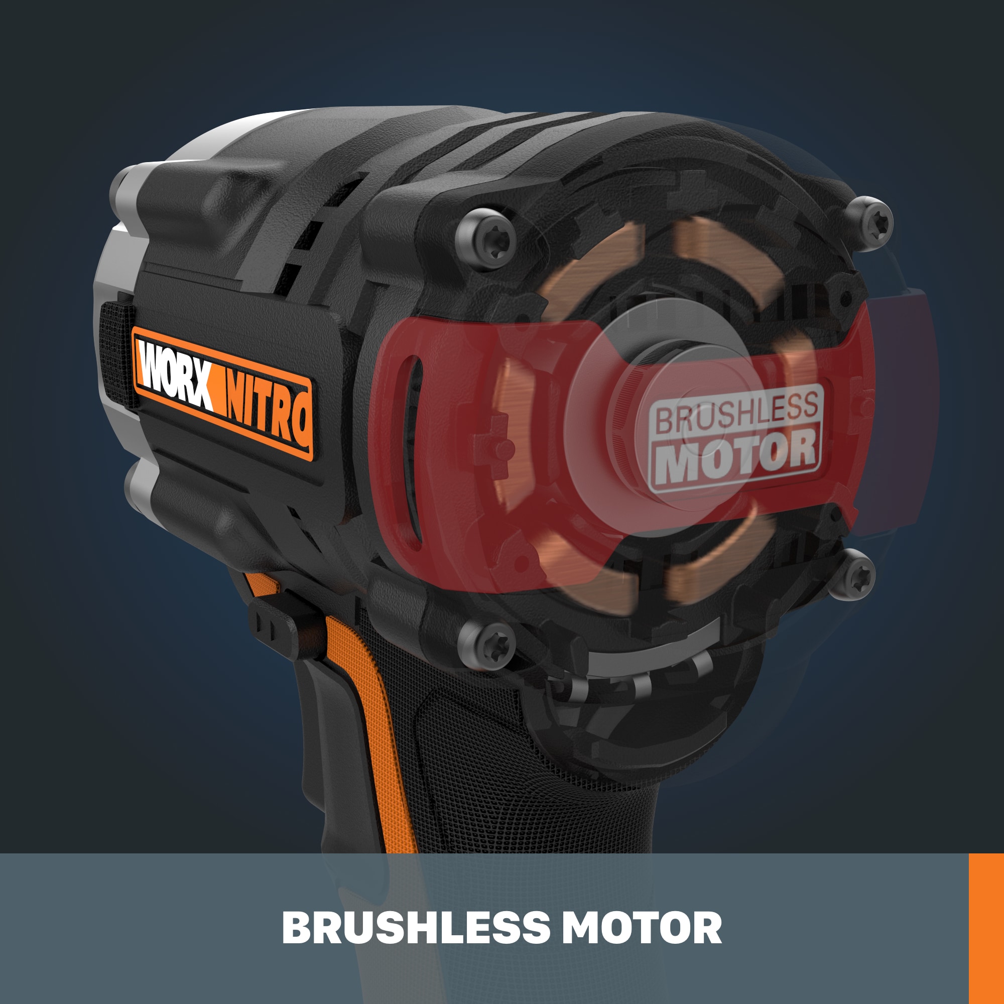 WORX 20-volt Max Variable Speed Brushless 1/2-in Drive Cordless Impact  Wrench (Bare Tool) in the Impact Wrenches department at