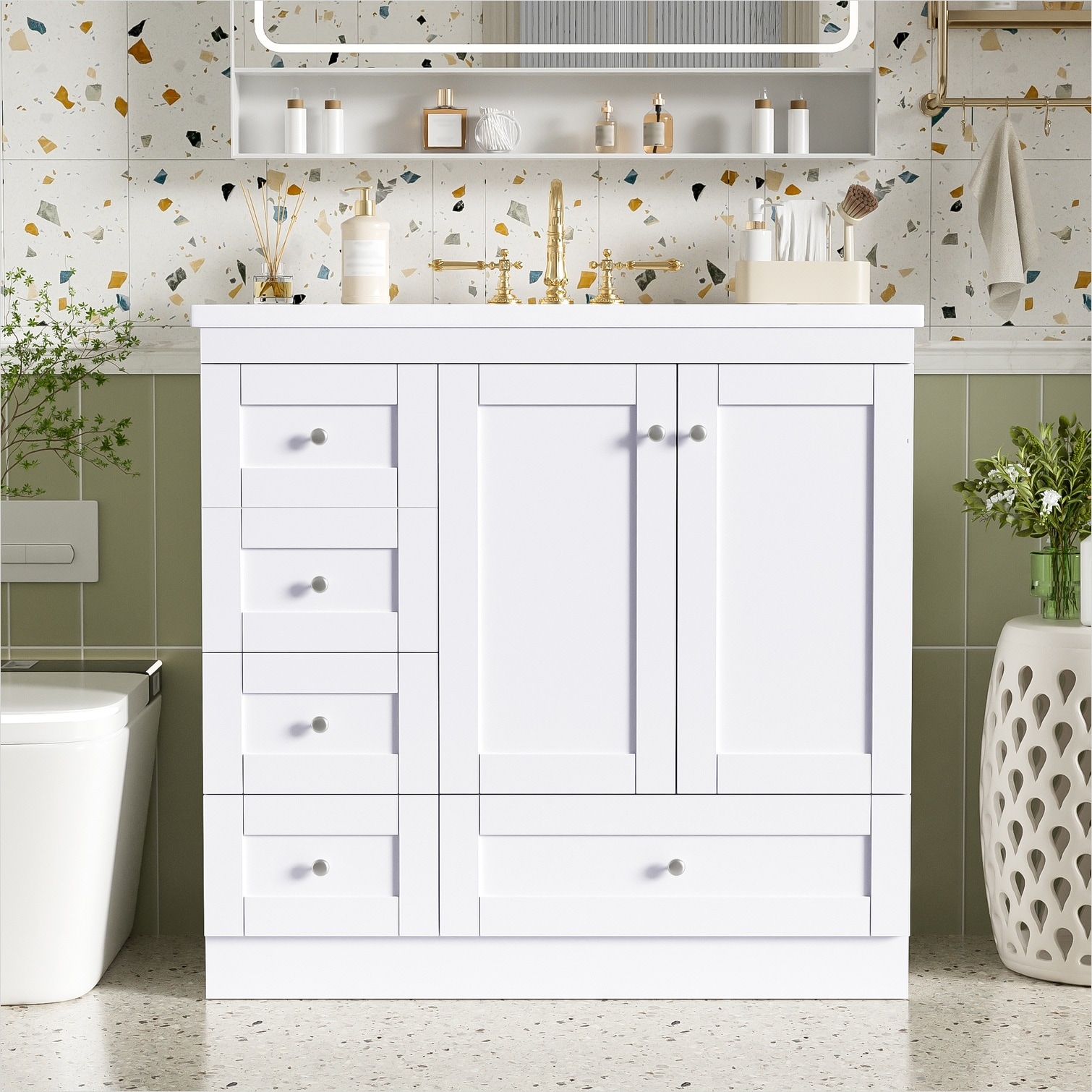 SunJet YREKBEETTV6L Bath-Vanity-Combo - View #2