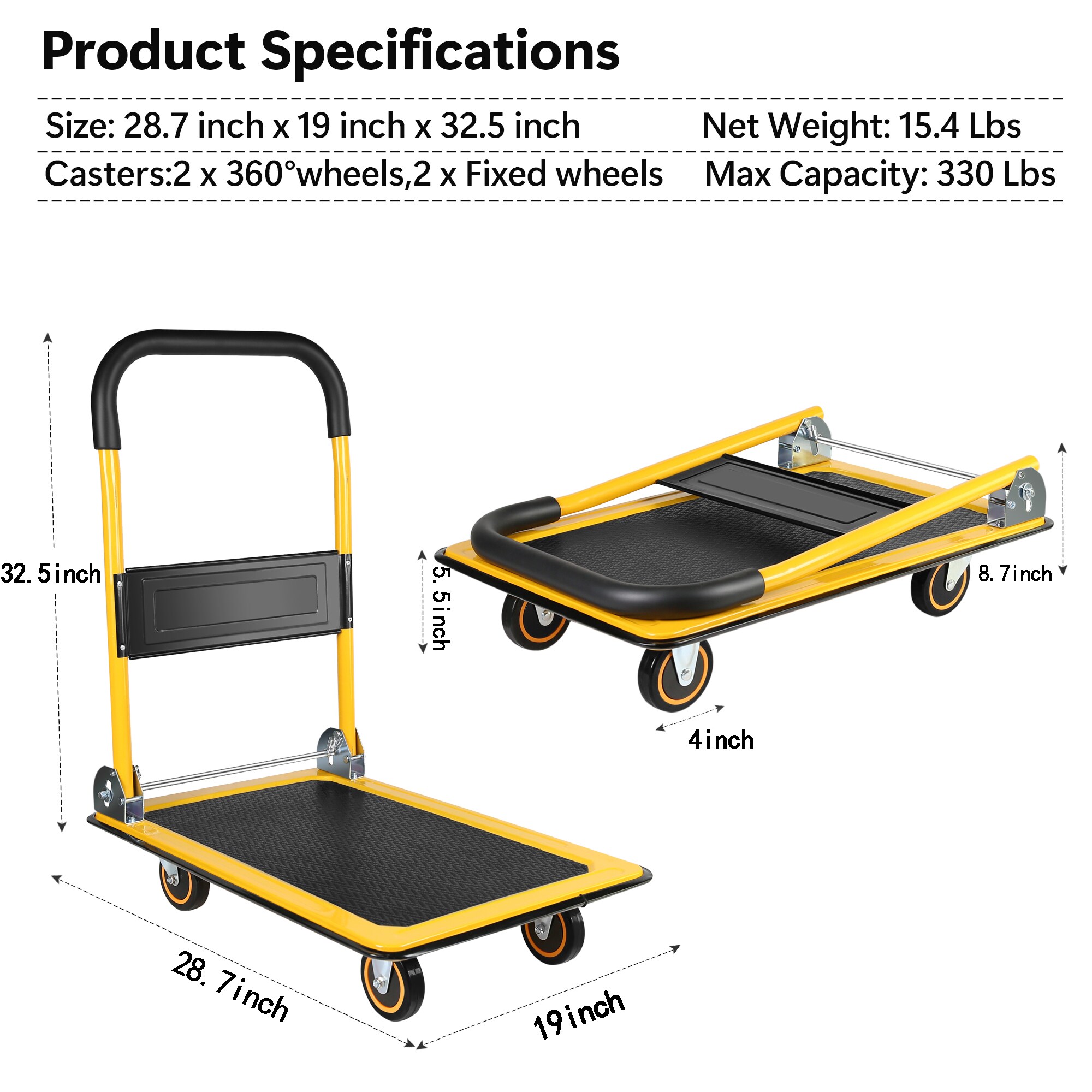 Kahomvis YS-QPW1-270 Hand-Truck-Dollies - View #4