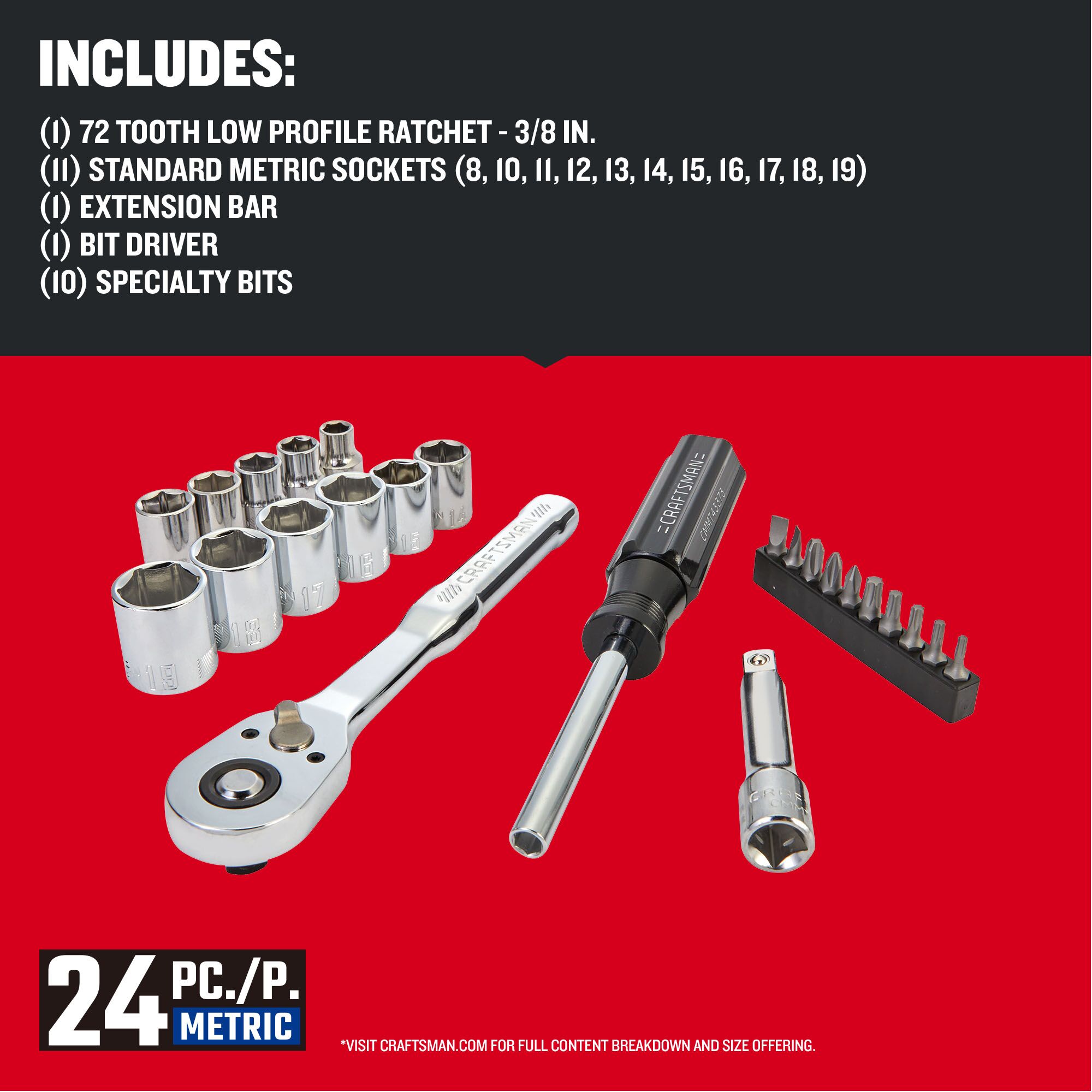 CRAFTSMAN CMMT12111 Mechanics-Tool-Sets - View #3