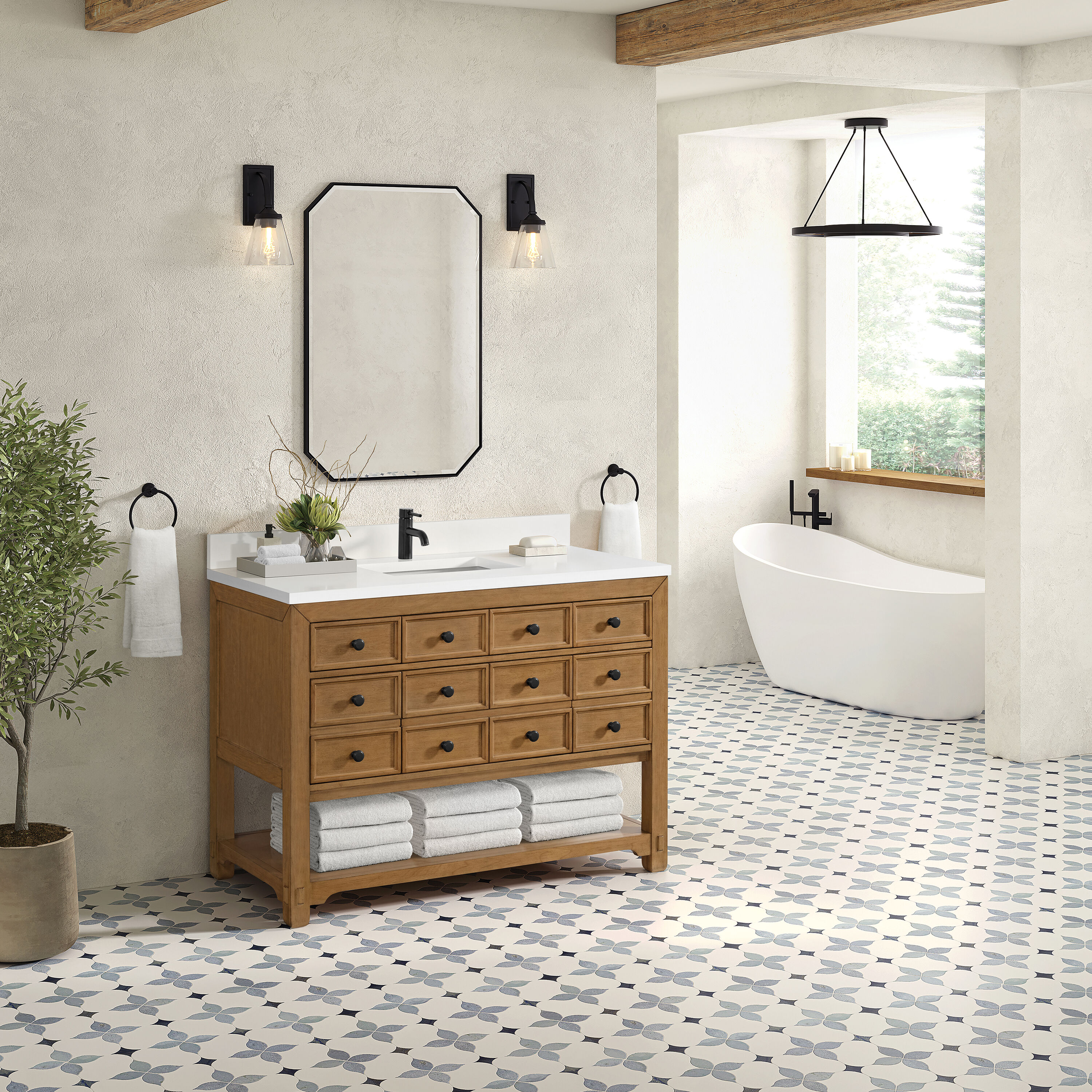 James Martin Vanities 505-V48-AMB-1WZ Bath-Vanity-Combo - View #3