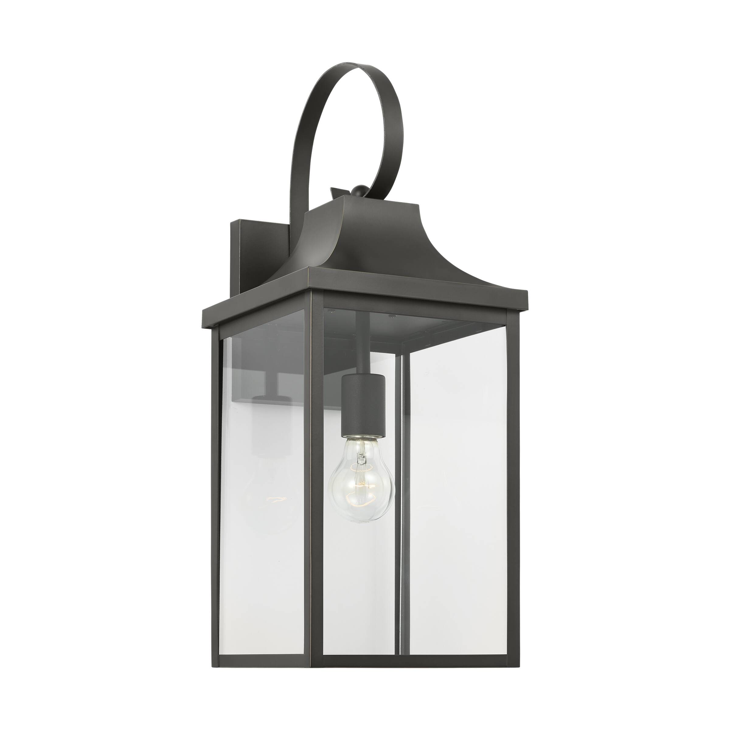 Generation Lighting GLO1031EN3/ANBZ Saybrook 1 -Light 21.875-in H Antique Bronze Hardwired Outdoor Wall Light
