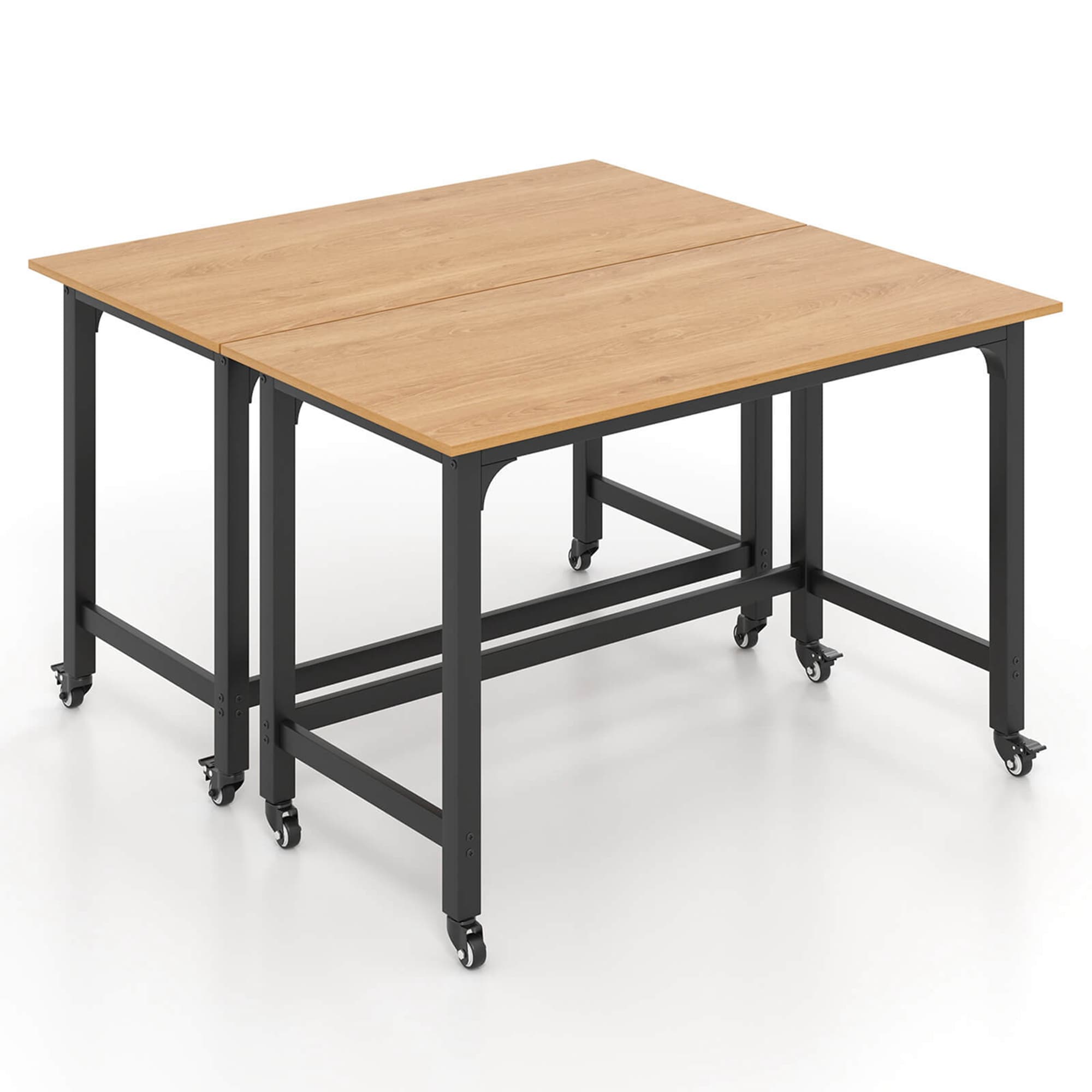 Costway HCST04043 24-in Brown Modern/Contemporary Fir Computer desk
