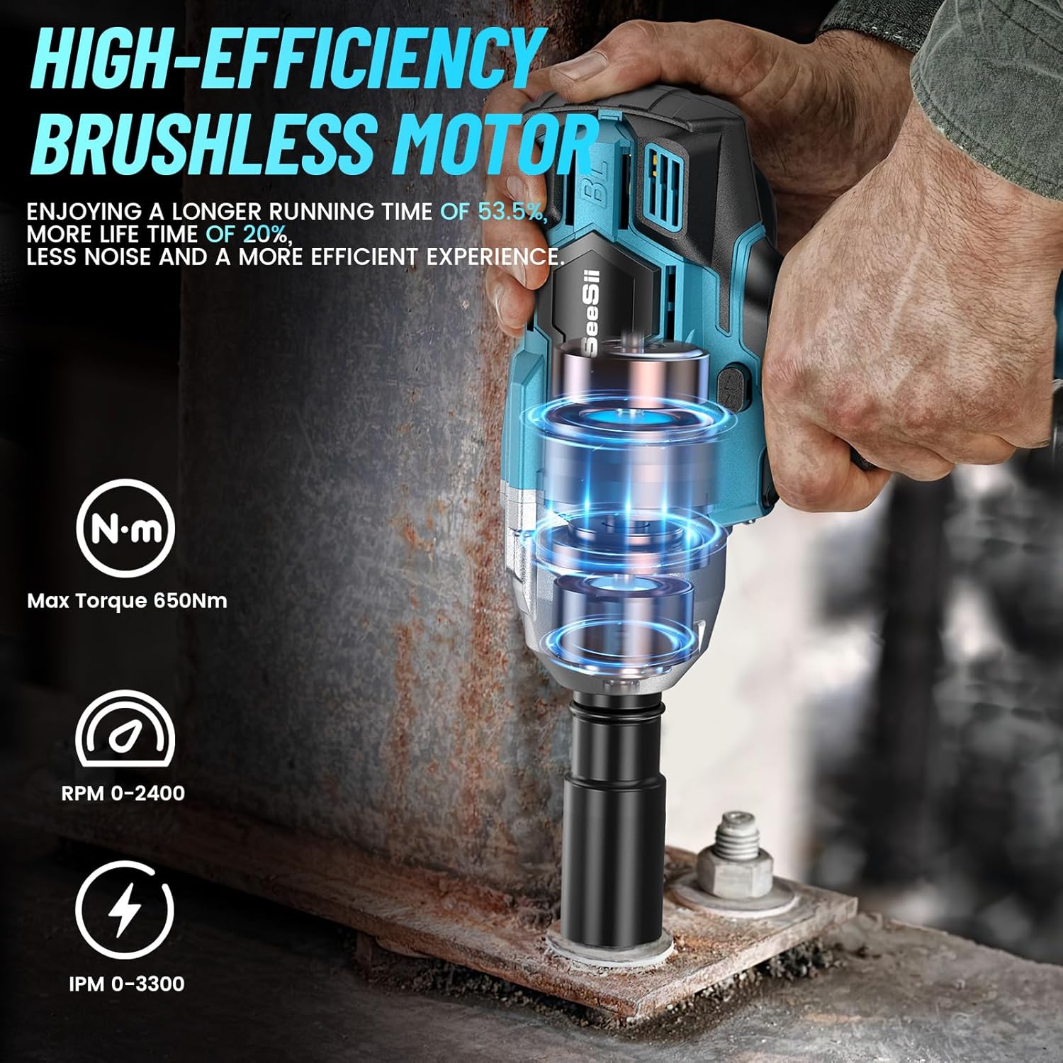 SeeSii WH700 Cordless-Impact-Wrenches - View #8