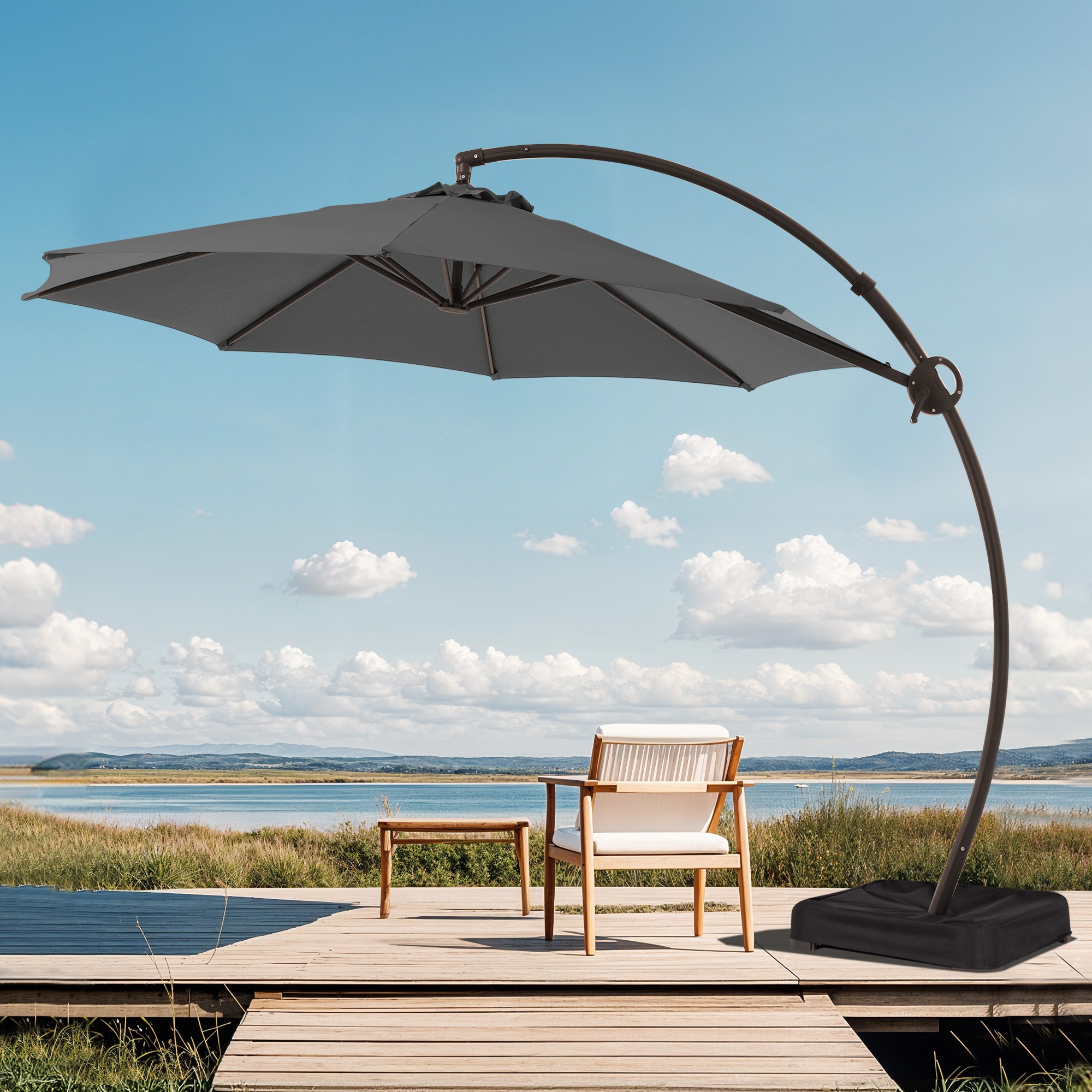 JEAREY JE-LKZLM-13FT-GR Umbrellas-2 - View #2