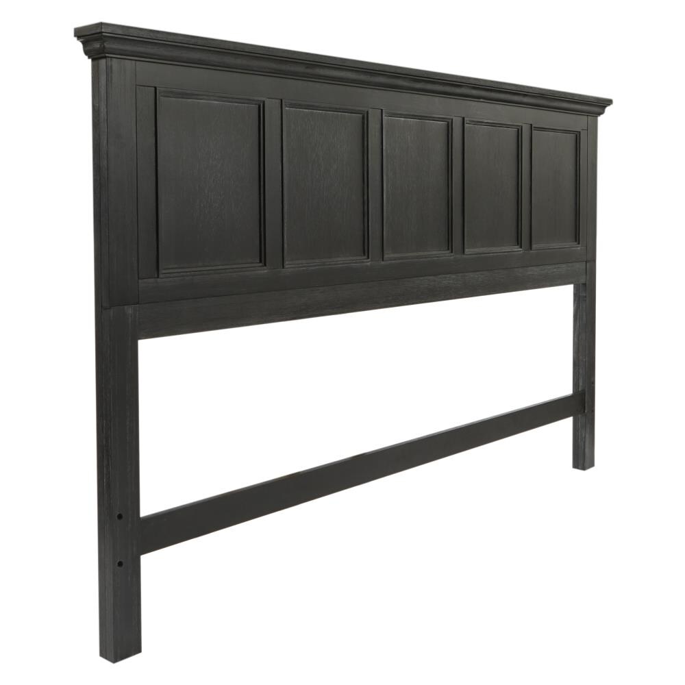 OSP Home Furnishings BP-4200R-301B Farmhouse Basics Black King Headboard