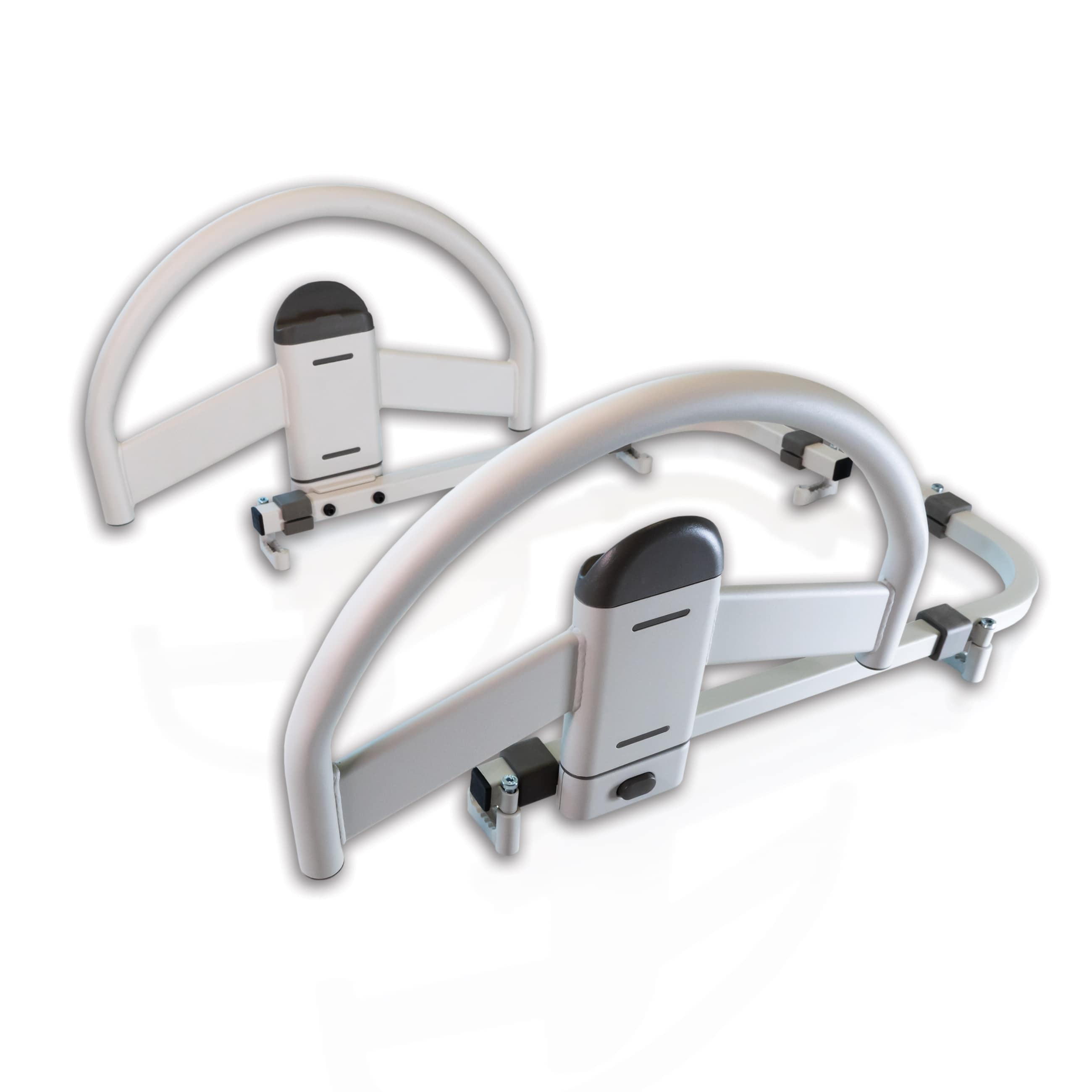 Stander EZ Click LTC Bed Handle 20.25 in White Steel Removable Bed Support Handle for Long Term Care Hospital Beds
