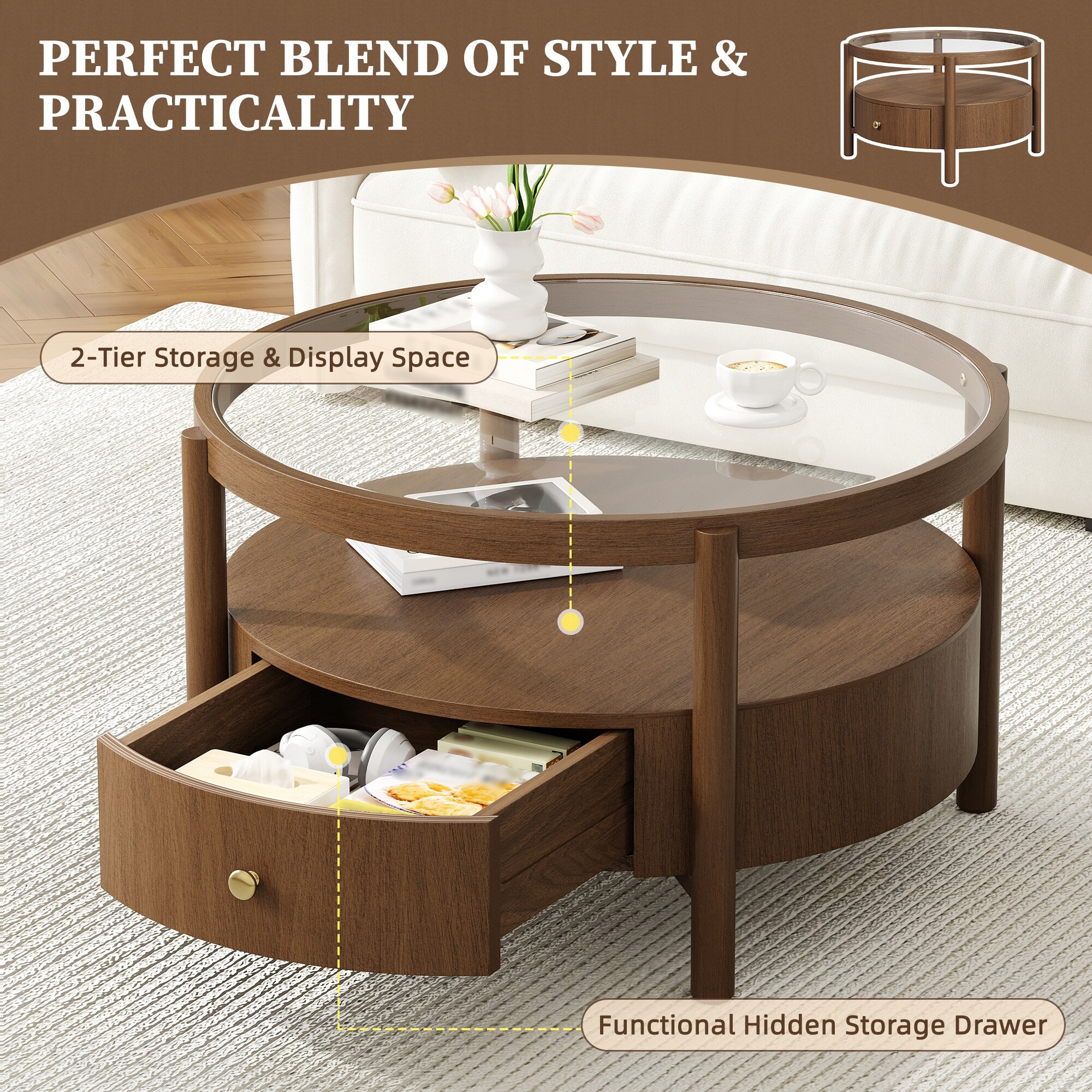 Vorene J-A6148YNEPST9 Coffee-Tables - View #7