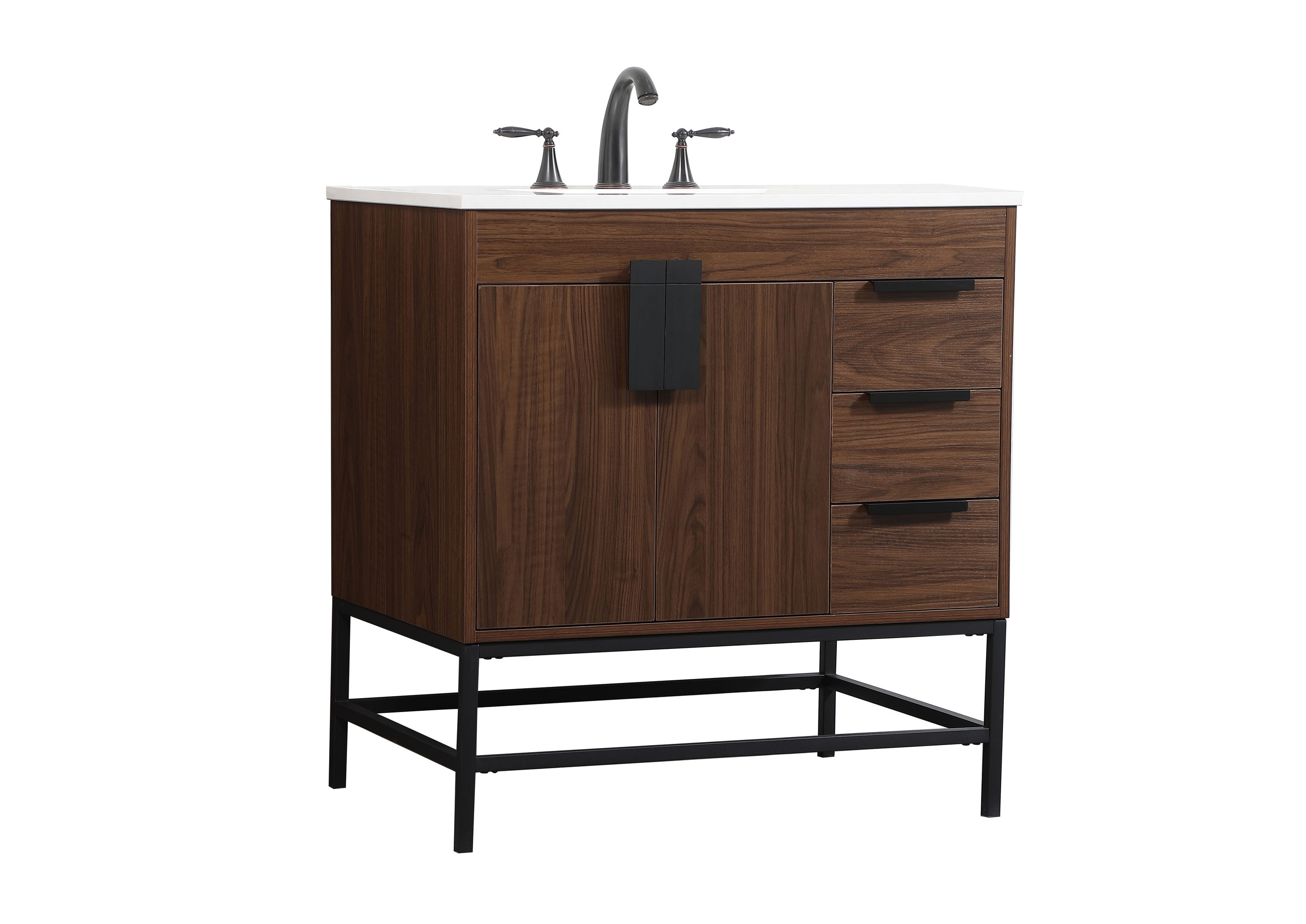 Elegant Decor HF146496MWT Bath-Vanity-Combo - View #8