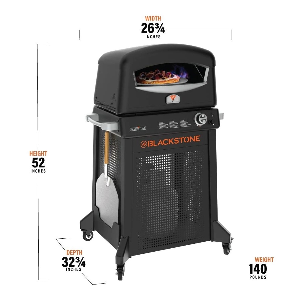 Blackstone Freestanding with 16.25-in Cordierite Stone Hearth Liquid  Propane Outdoor Pizza Oven in the Outdoor Pizza Ovens department at