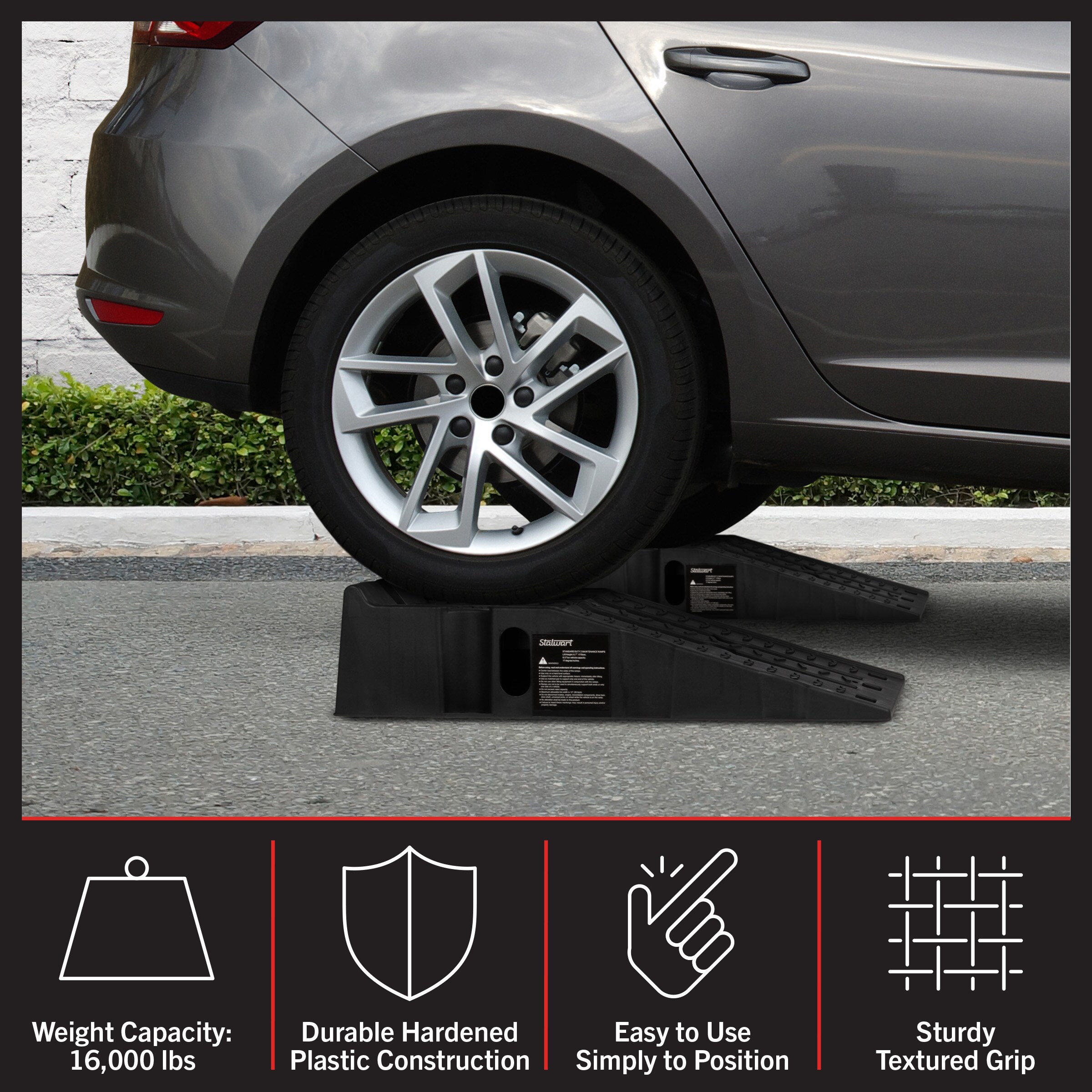 Stalwart 1-ft x 2.93-ft 16000-lb Capacity Loading Ramp 75-CAR2020 at ...