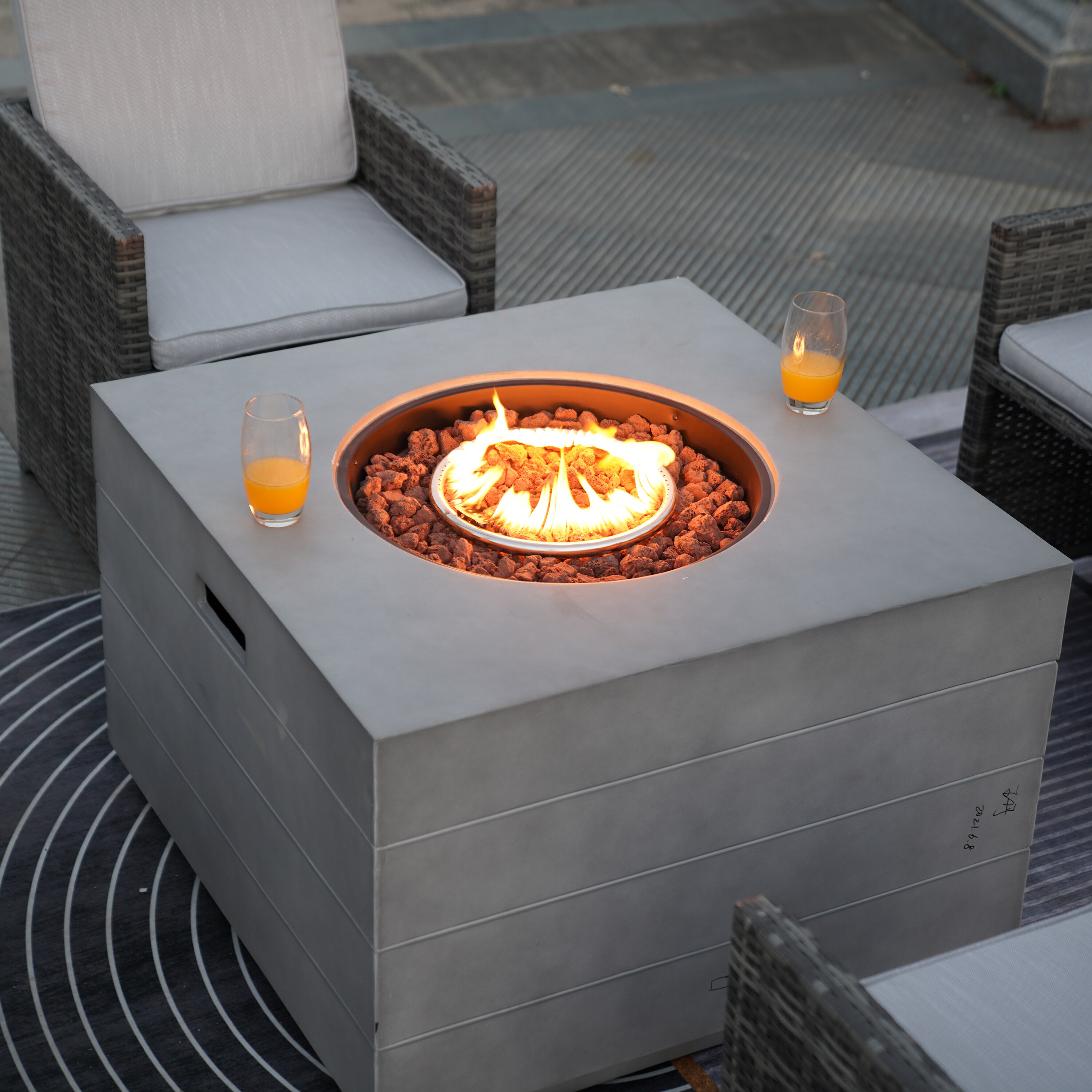 Moda Furnishings 2140-3234-GR Patio-Conversation-Sets - View #6