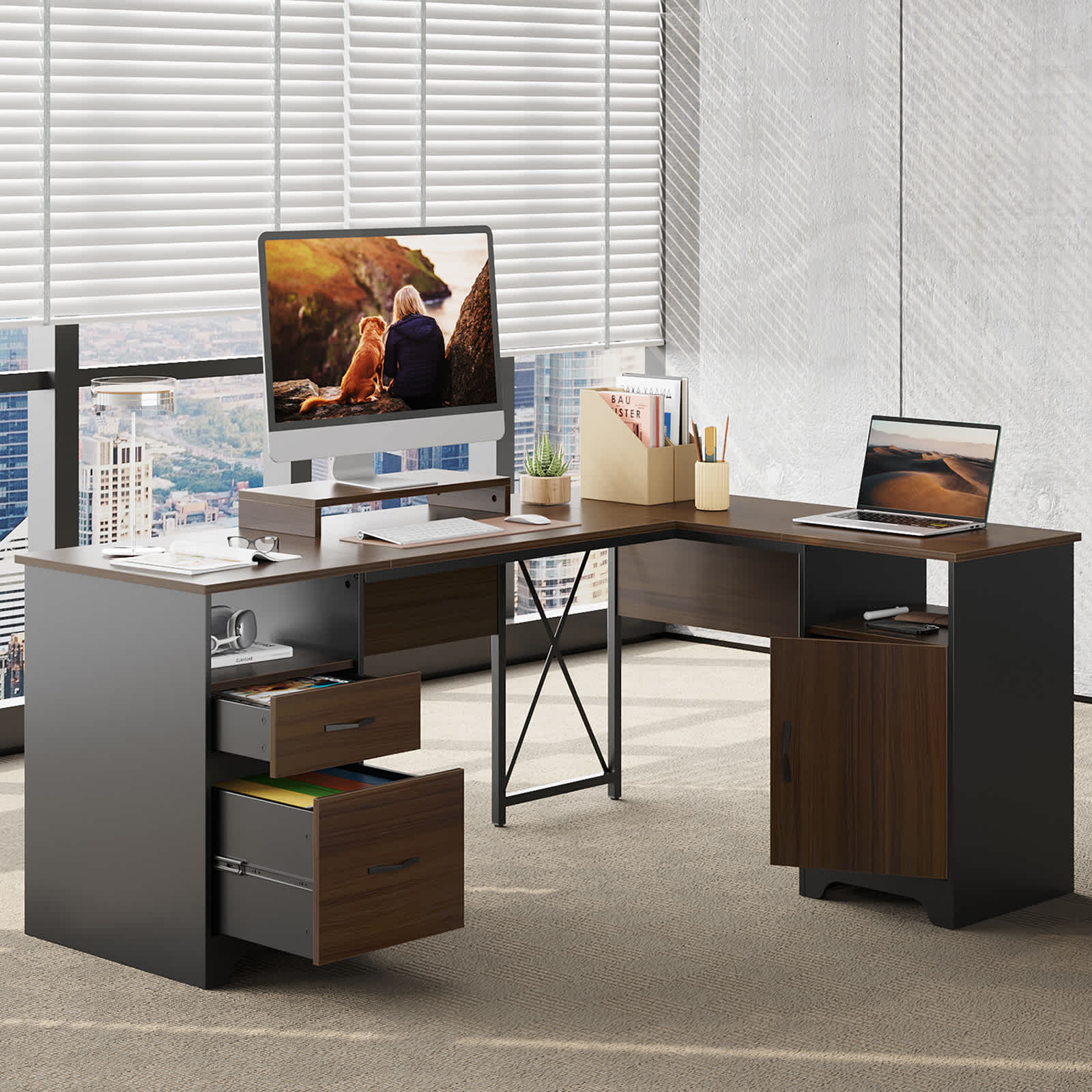 Bestier LOW-H104815R-CRY desks - View #3