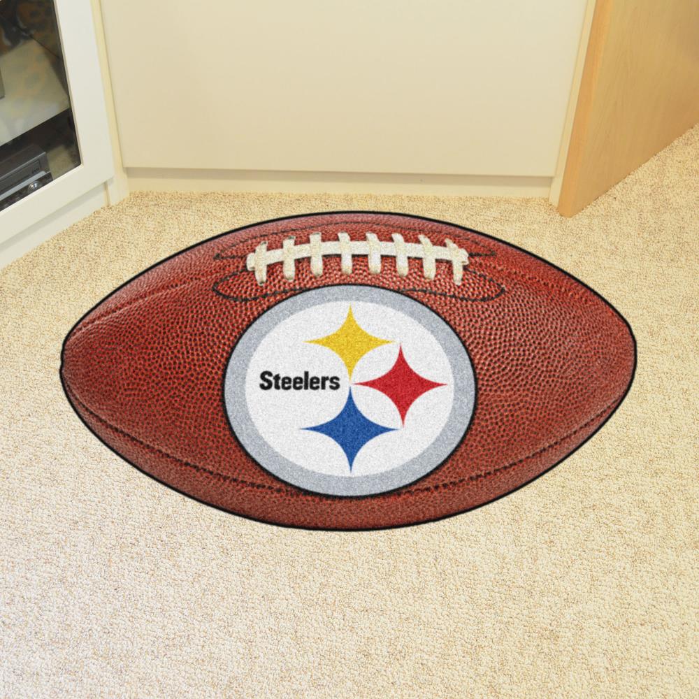 FANMATS Pittsburgh Steelers 2-ft x 3-ft Photo-realistic Brown Nylon ...