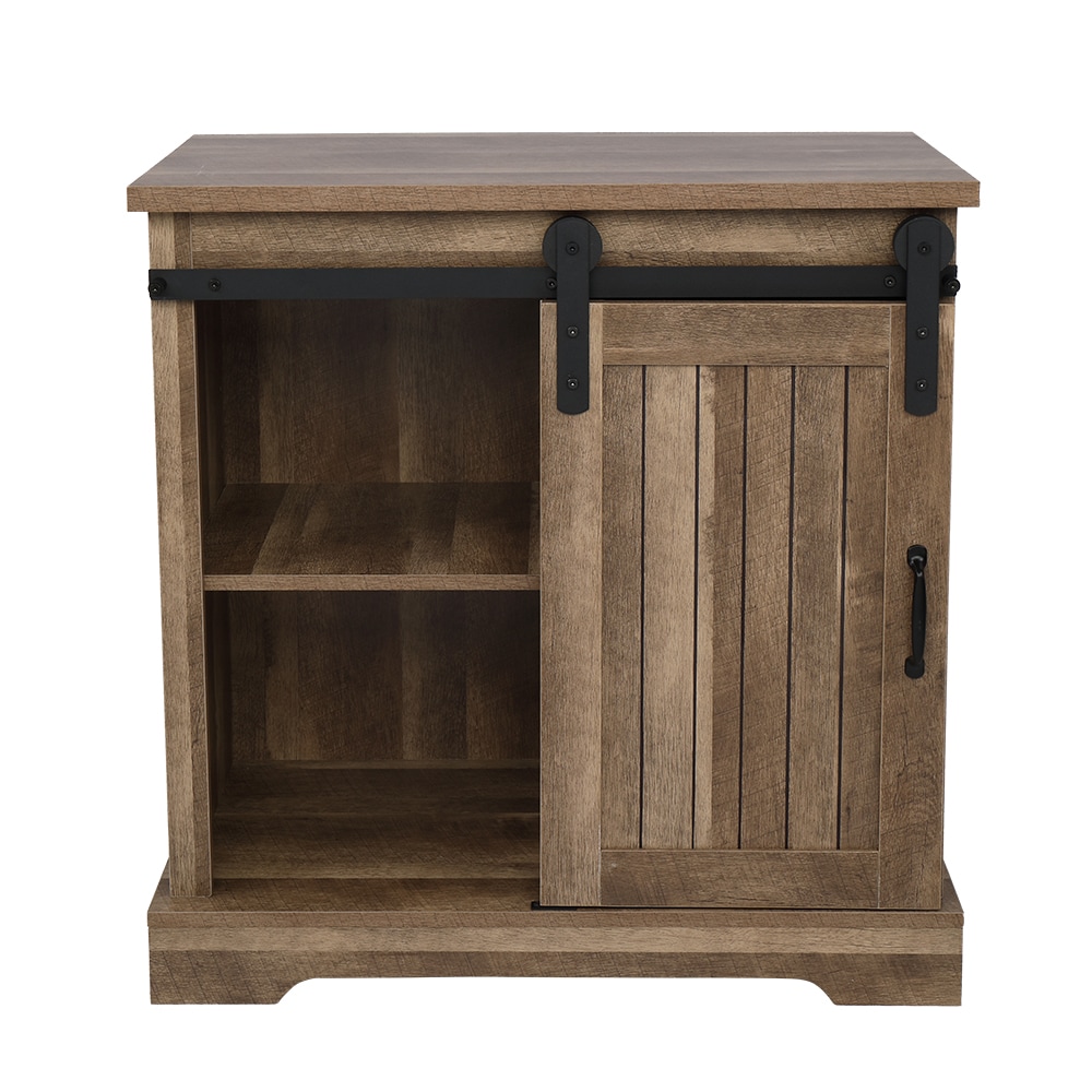 Winado 463746486741 Modern/Contemporary Rustic Brown TV Stand Integrated TV Mount (Accommodates TVs up to 32-in)