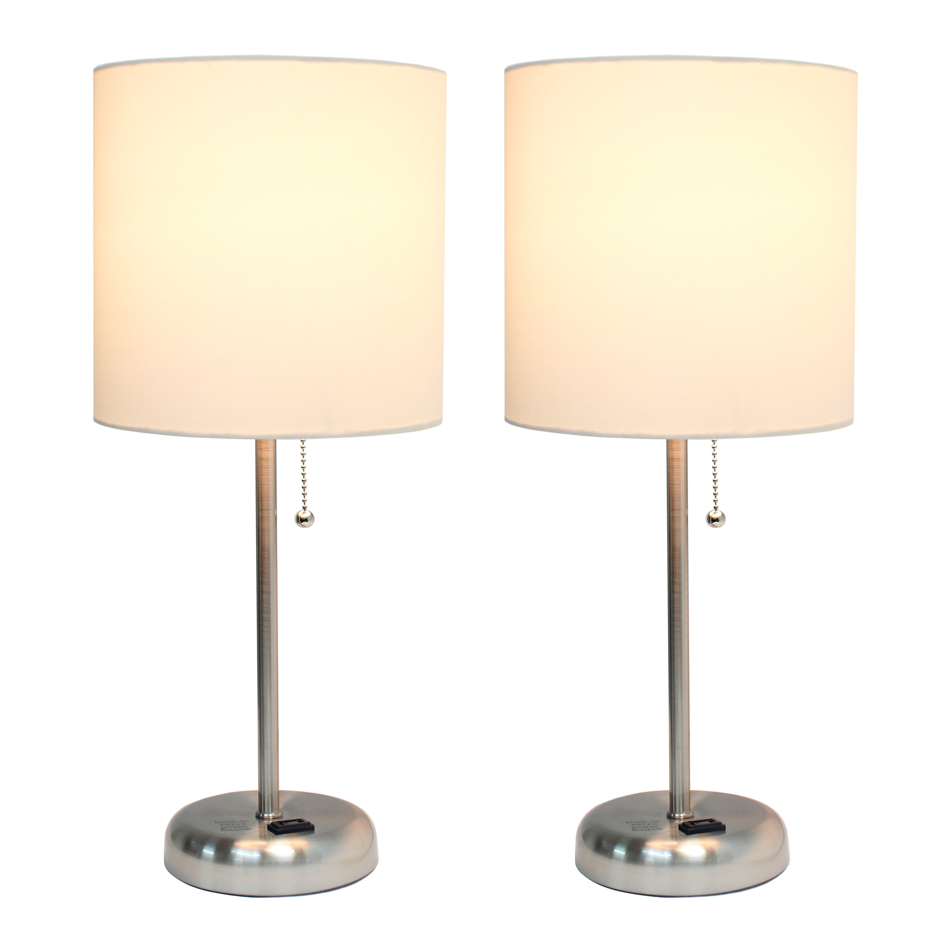 Simple Designs LT2024-WHT-2PK Table-Lamps - View #2