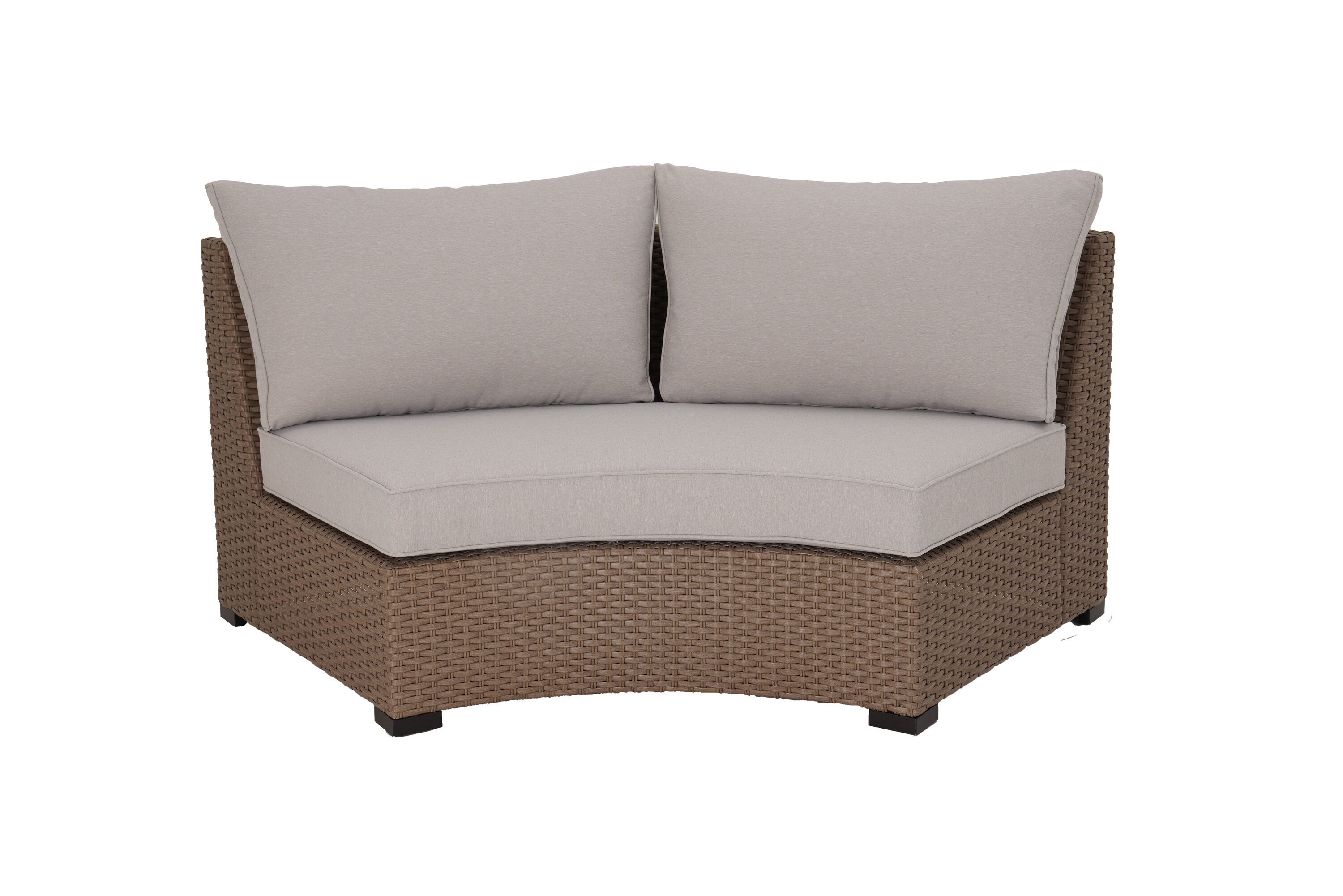 allen + roth Emerald Cove 2-Piece Wicker Patio Conversation Set with ...