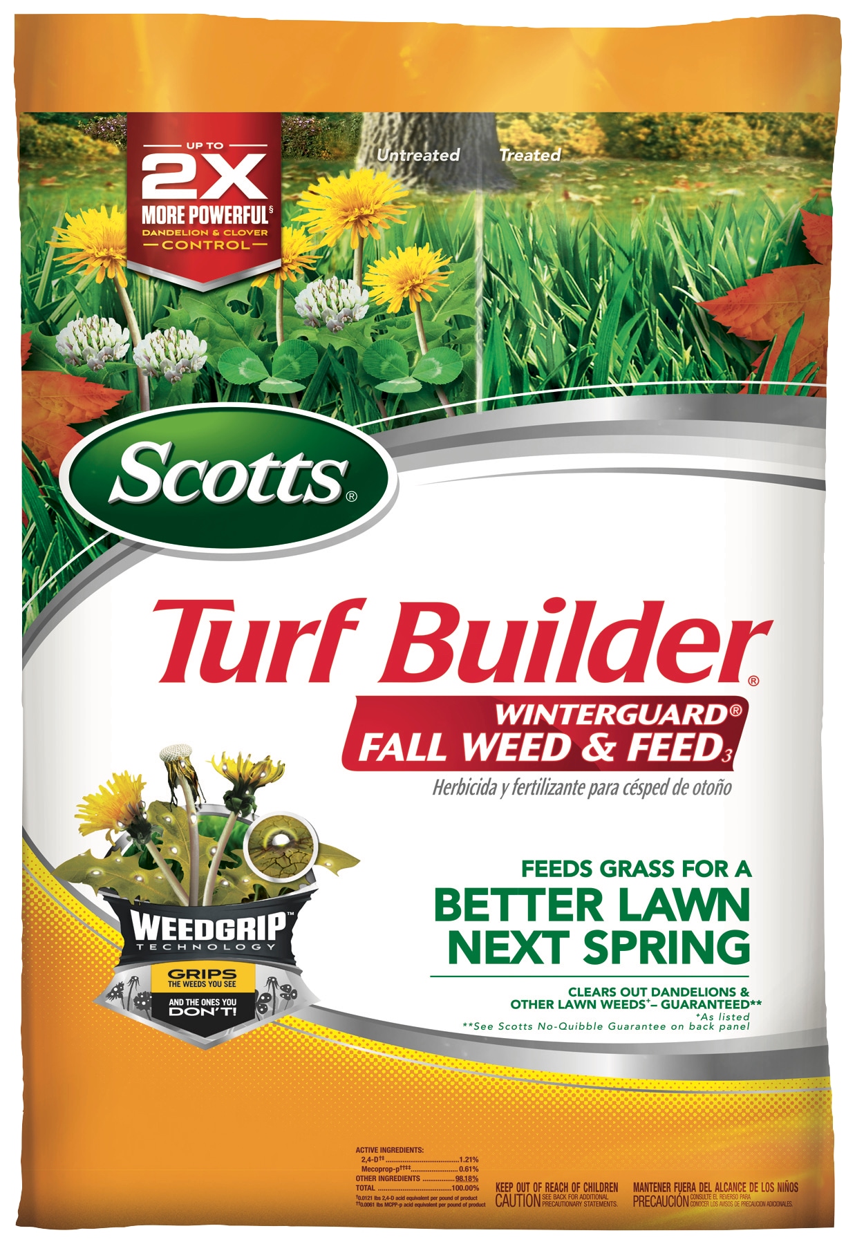 Scotts 50240 Turf Builder WinterGuard Fall 42.87-lb 15000-sq ft 28-0-6 Weed and Feed Fertilizer