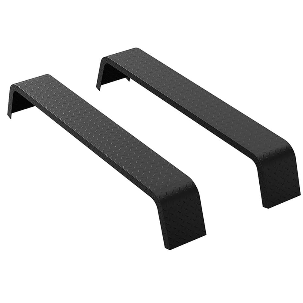 GarveeLife Dual Axle Trailer Fenders 2 Pack 14 Gauge Steel Diamond Step Plate Rust Resistant Welded for Car Haulers Utility Landscape Trailers Black Disassembling