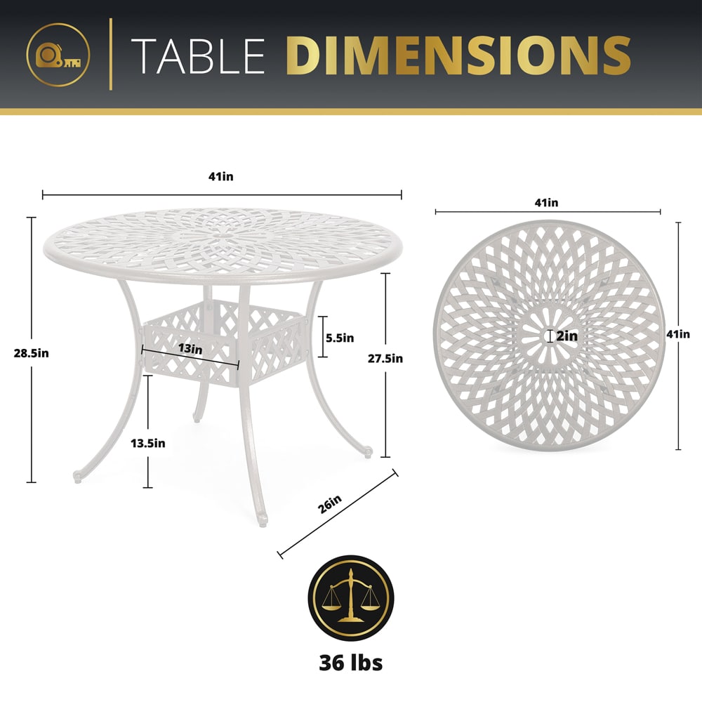 Kinger Home DTS-001T Patio-Tables - View #7