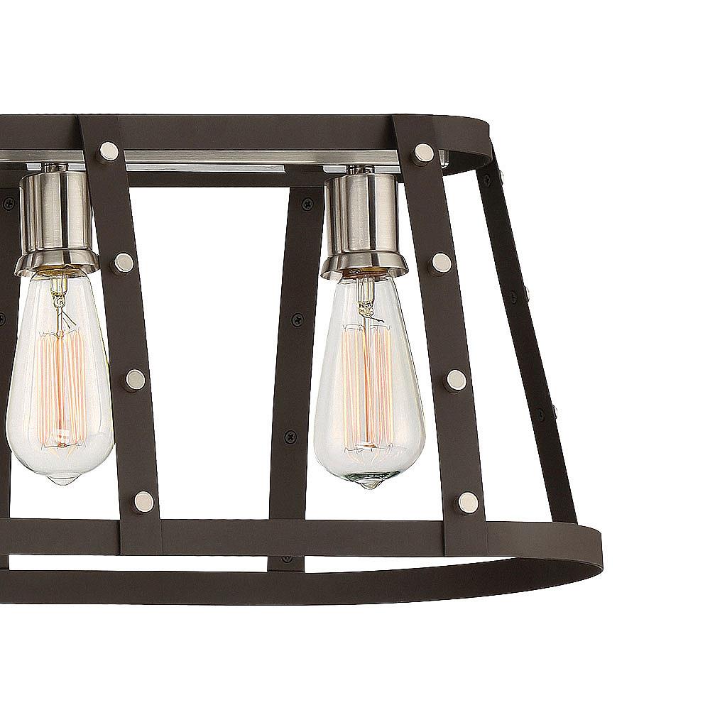 Designers Fountain Presidio Rustique Industrial Linear Kitchen Island Light