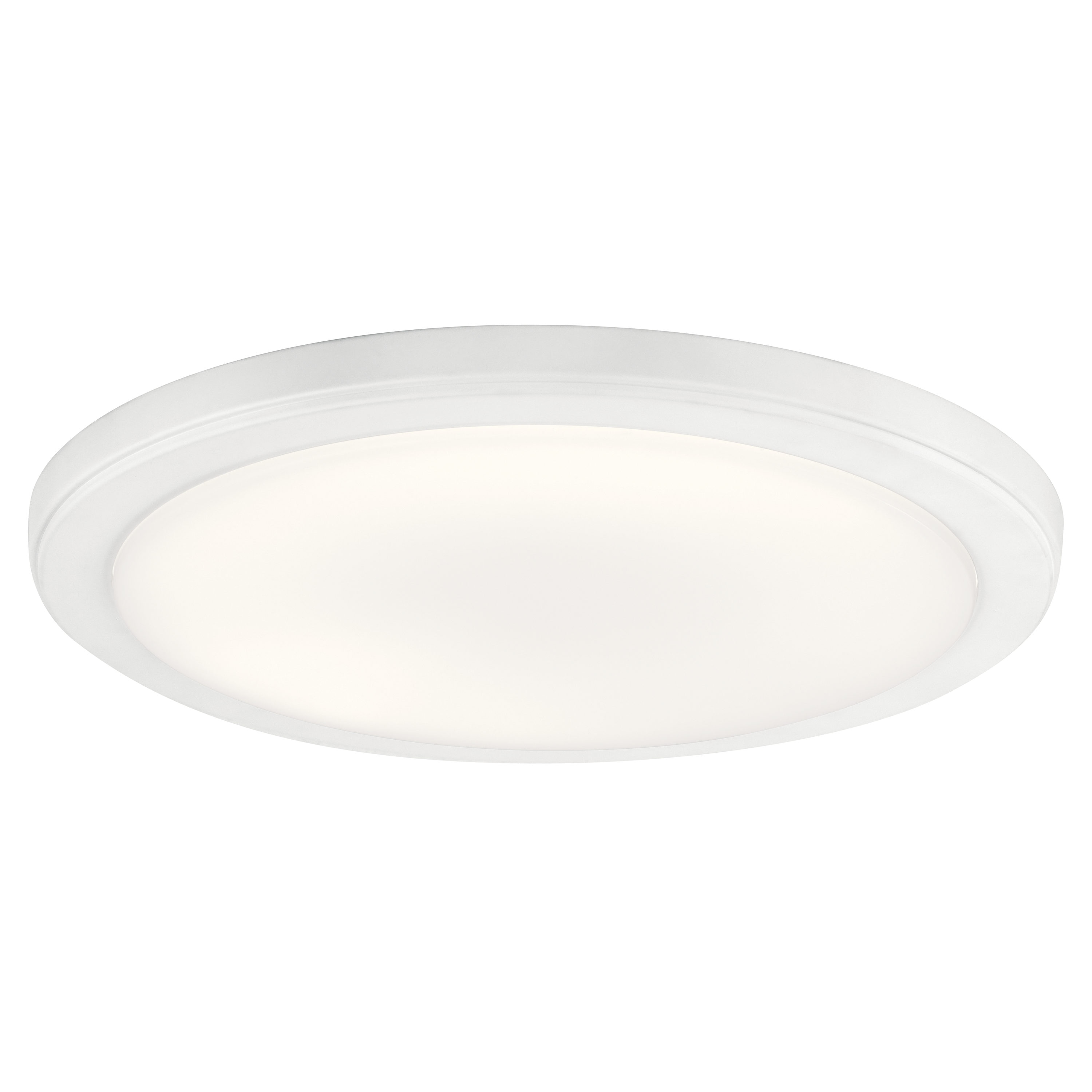 Kichler 44248WHLED30 Zeo 1 -Light 13-in White Flush Mount Light