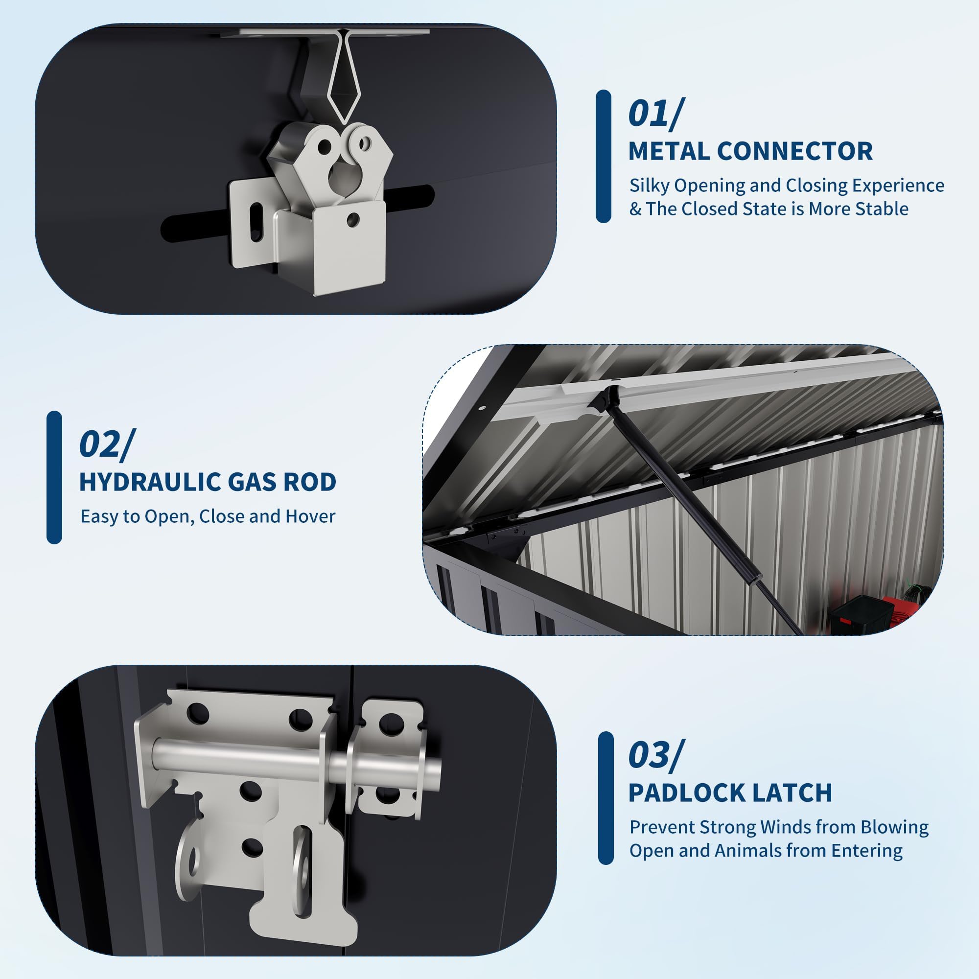 Garvee L124GLZLHX8T Metal-Storage-Buildings-Sheds - View #4
