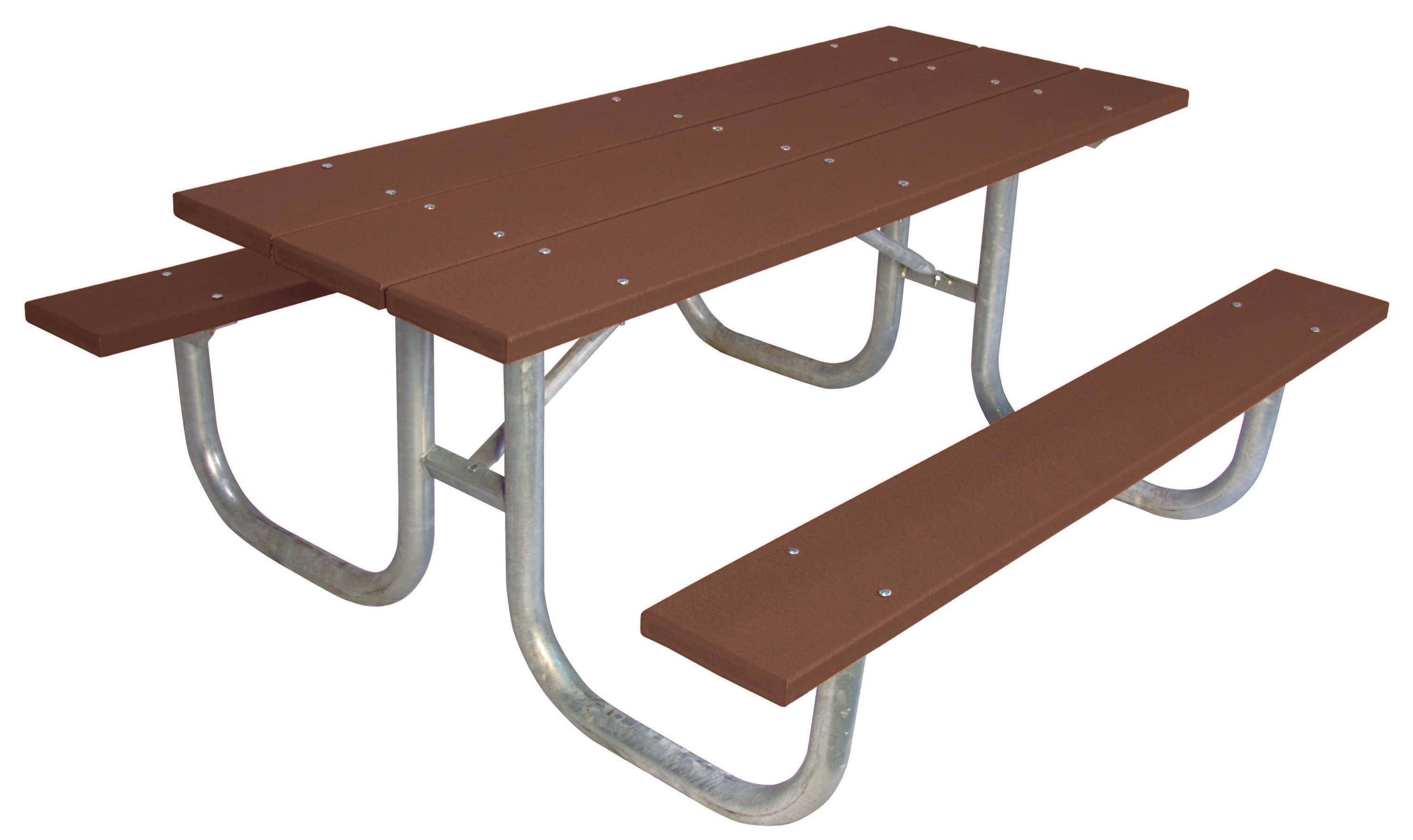 UltraPlay G238-BRN6 72.0-in Brown Recycled plastic Rectangle Picnic Table