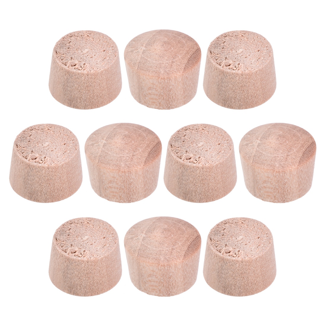 Unique Bargains Wood Button Top Plugs 7/16 Inch Wood Color Hardwood Furniture Plugs for Craft Furniture Woodworking 9/25 Inch Height 50pcs #S25072800UX9662