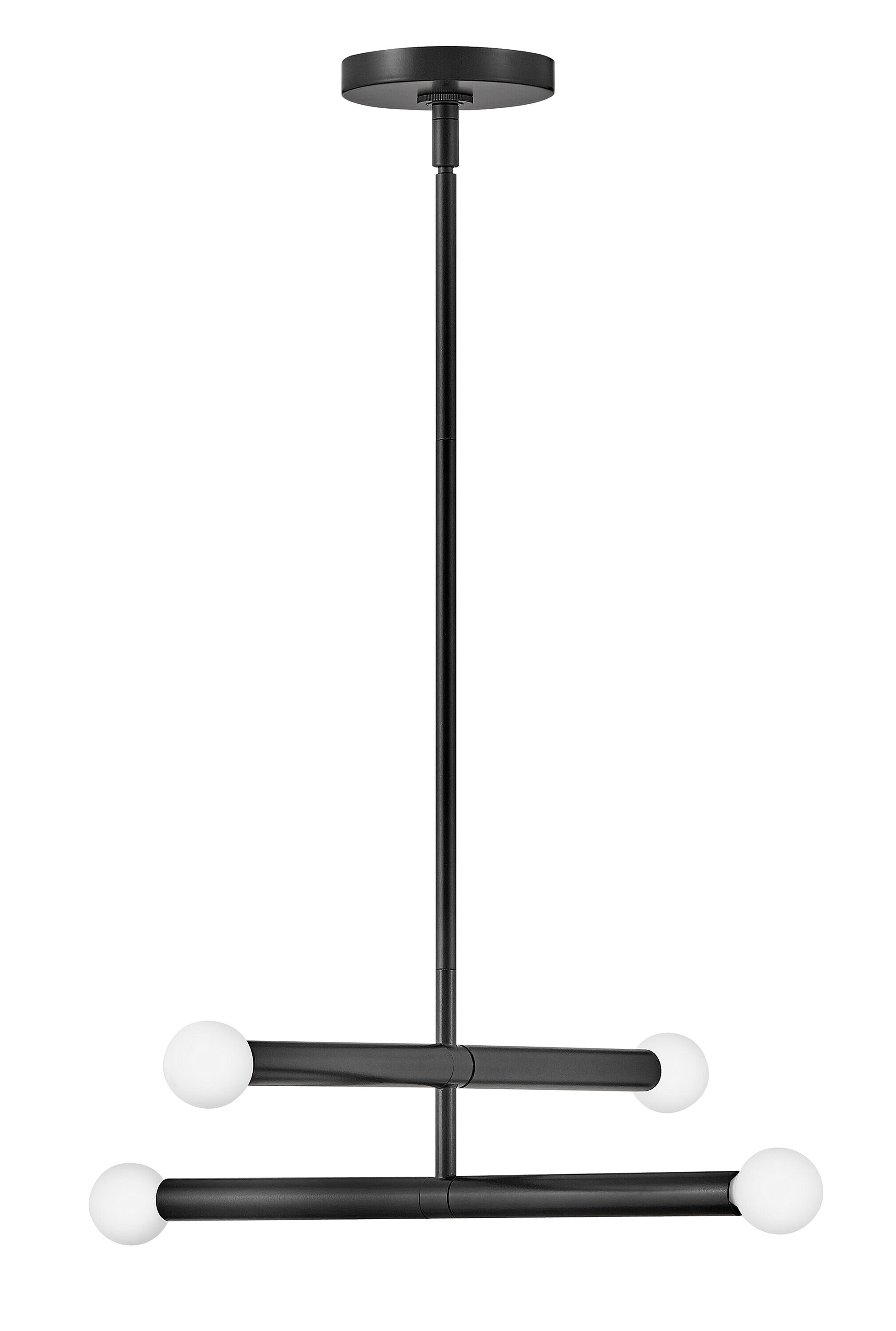 Lark 83194BK Millie 4 -Light Black Modern/contemporary Linear Medium Hanging Pendant light