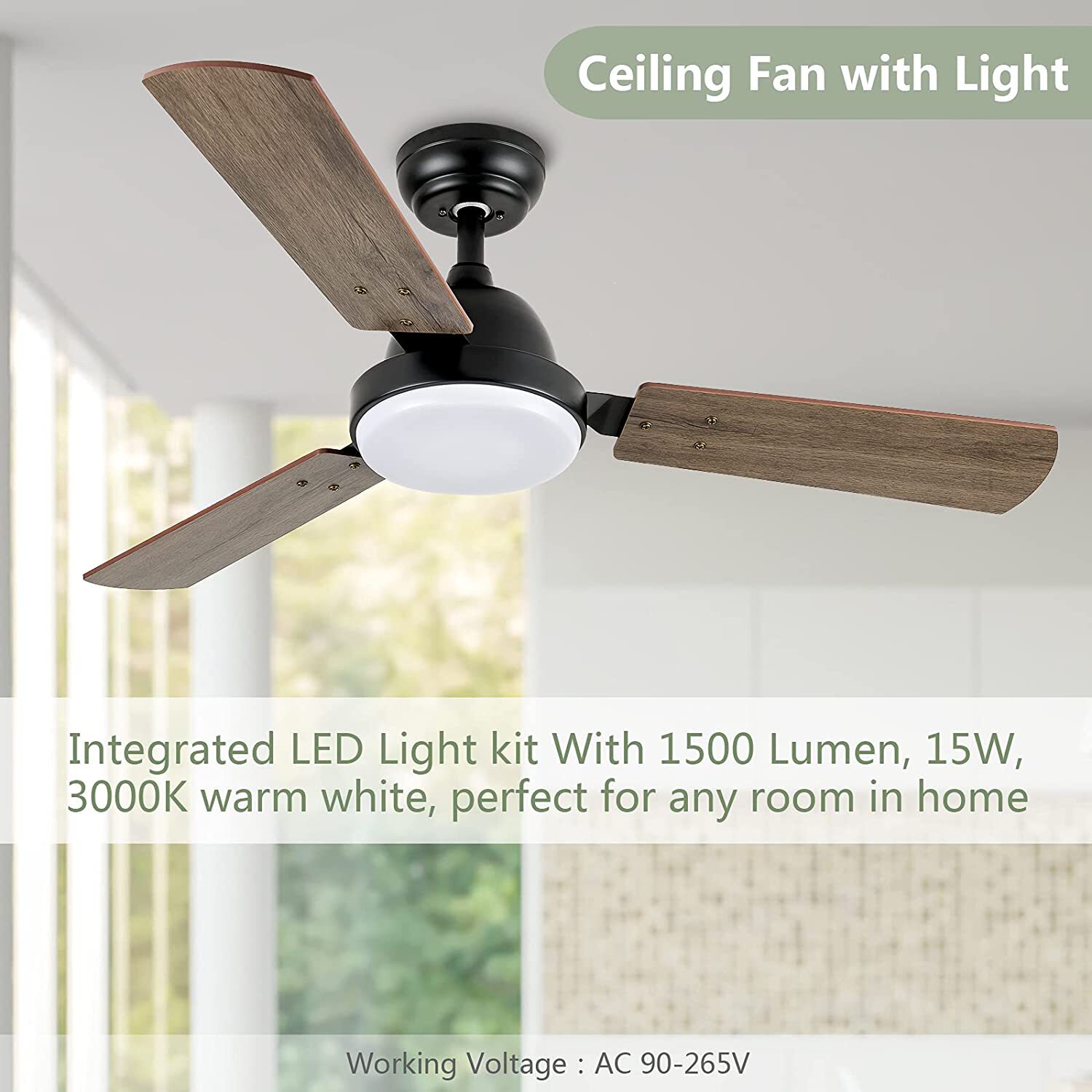 Flynama YC-L-44WOOD Ceiling-Fans - View #4