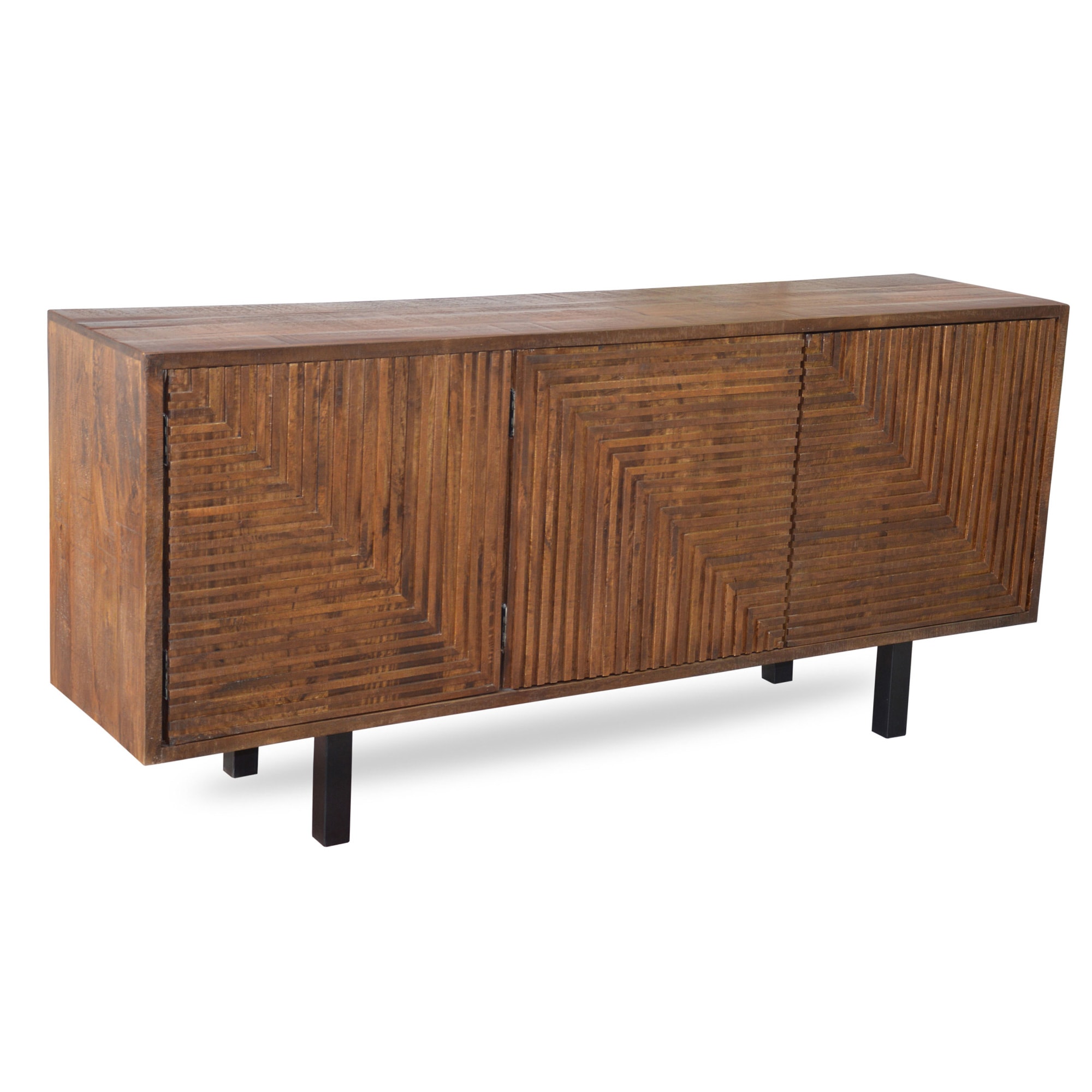 New Heights NWHTTILISDB00MN Midcentury Finished Console table