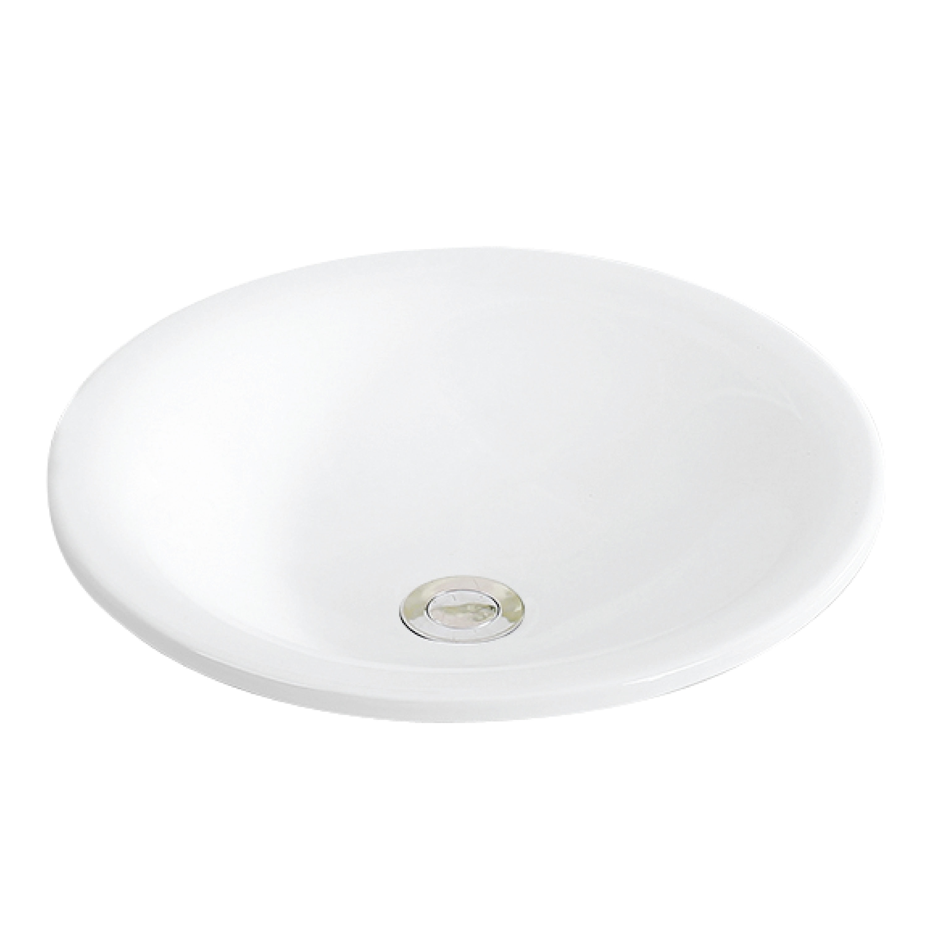 Valera White 18" Round Ceramic Bathroom Sink