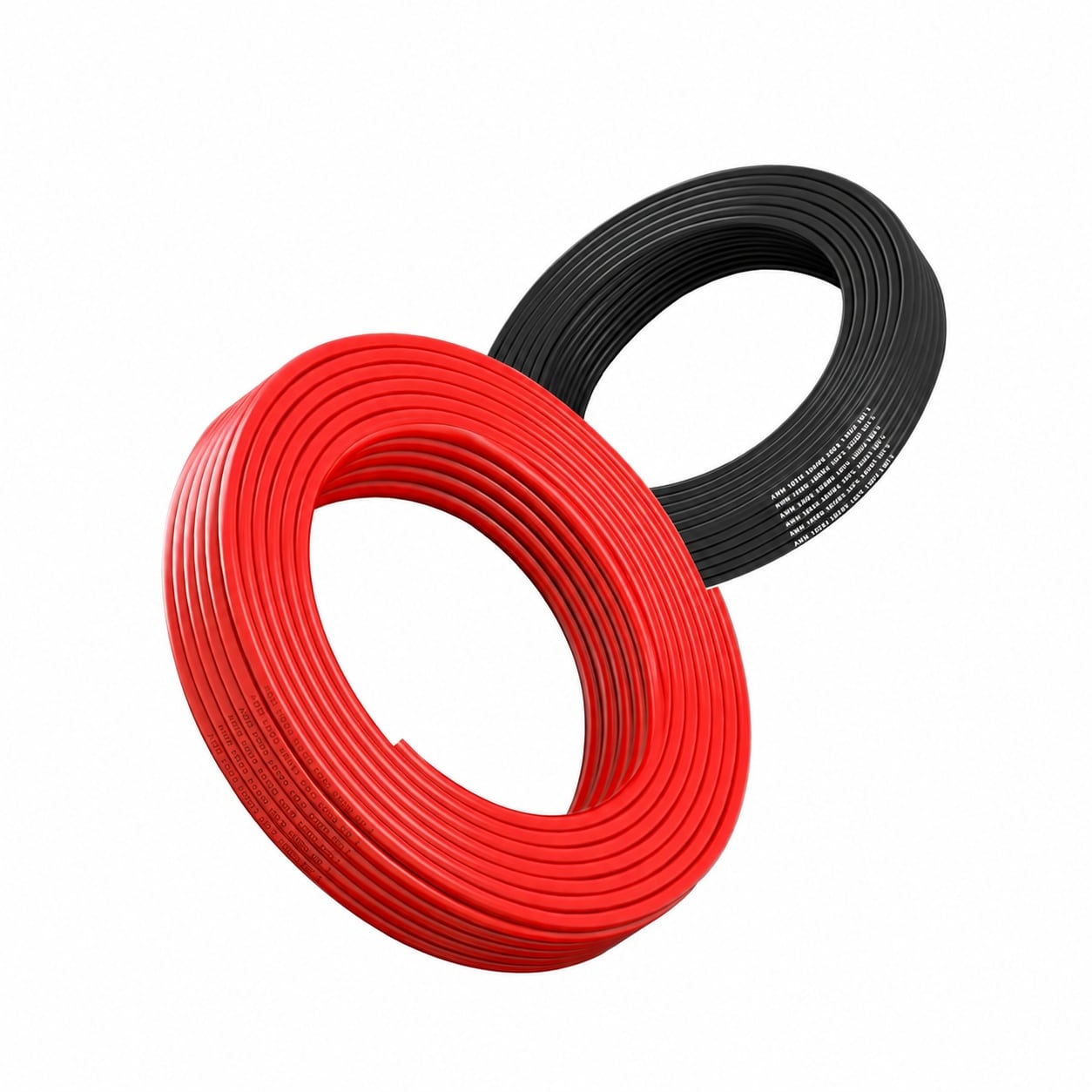 Aoibox  18 AWG Stranded Oxygen Free Copper Electrical Wire 50 ft Red and Black Flexible PVC Cable for Auto LED
