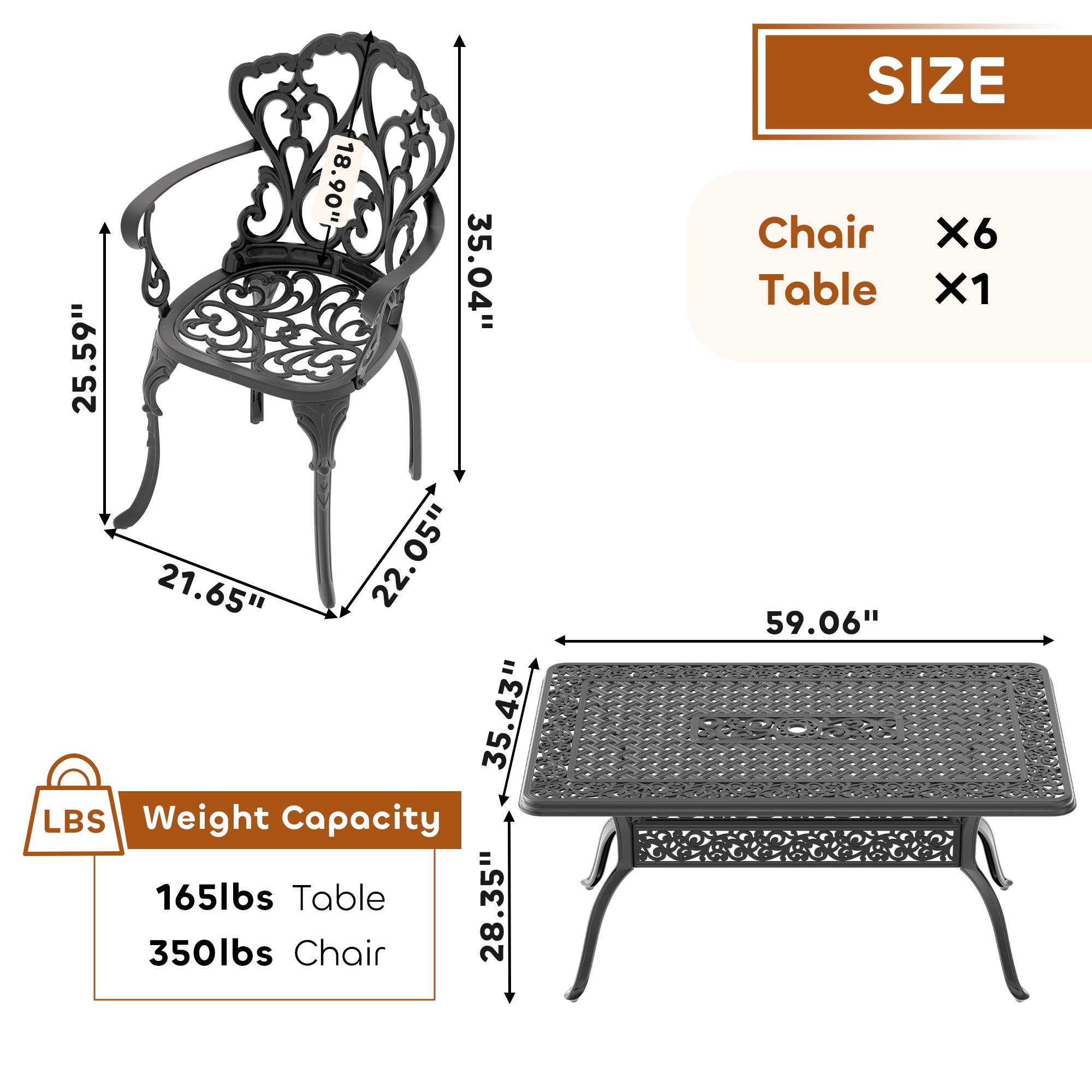 nicesure SLBK6047CZ6A1051RC Patio-Dining-Sets - View #8
