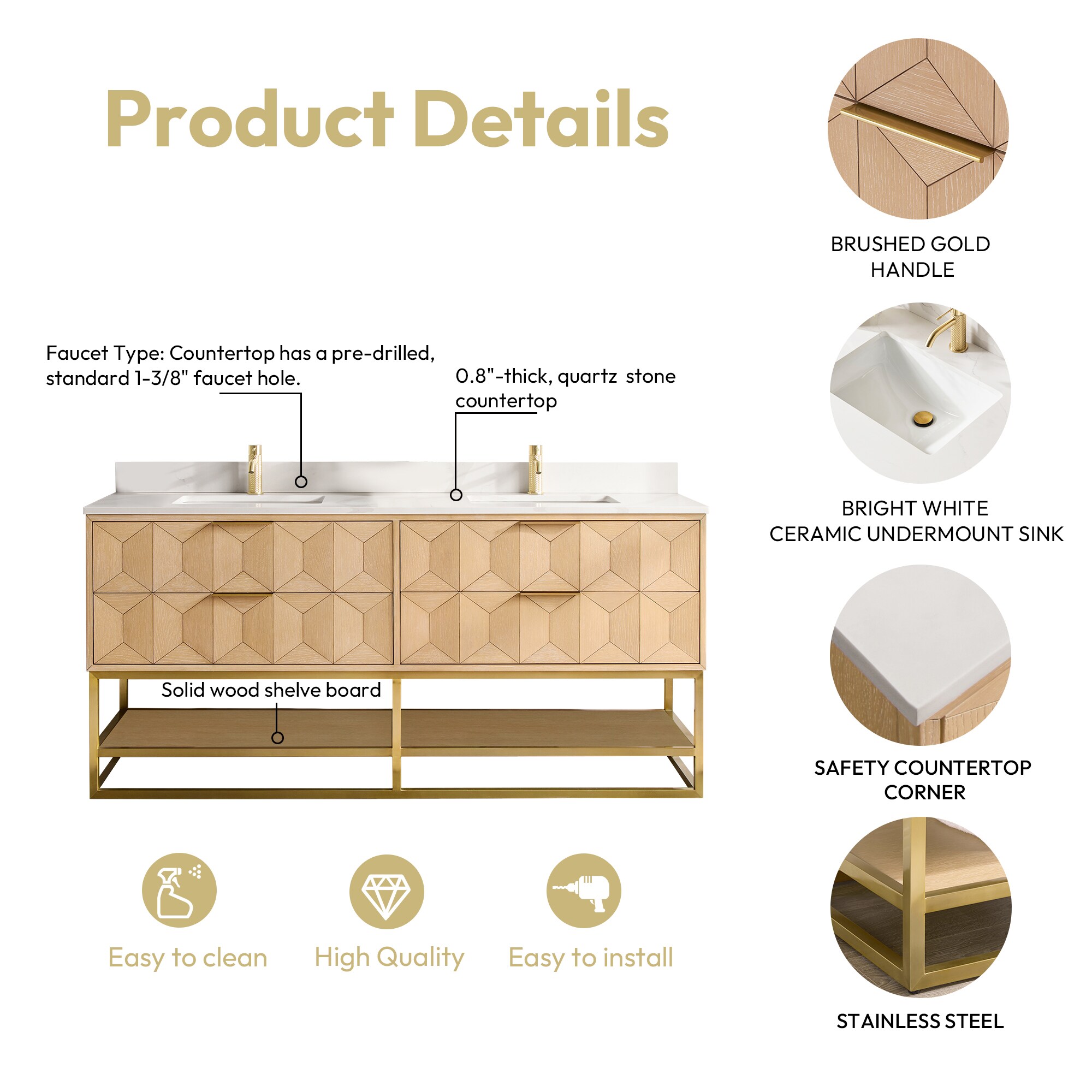 Vinnova 705972G-WA-BK Bath-Vanity-Combo - View #8