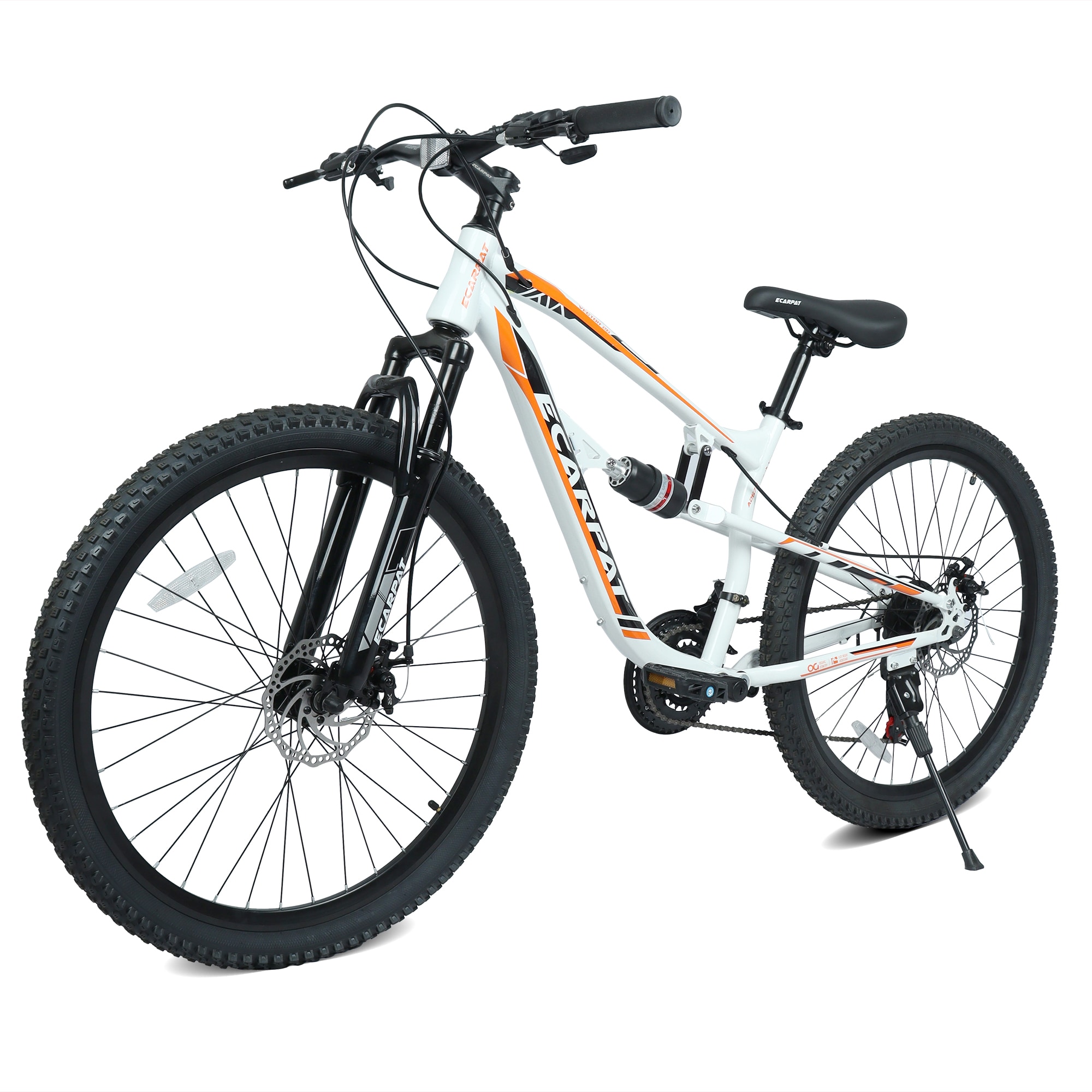 MiniEpic 24 Inch Mountain Bike 21 Speed Full Suspension MTB Bicycle with Disc Brakes