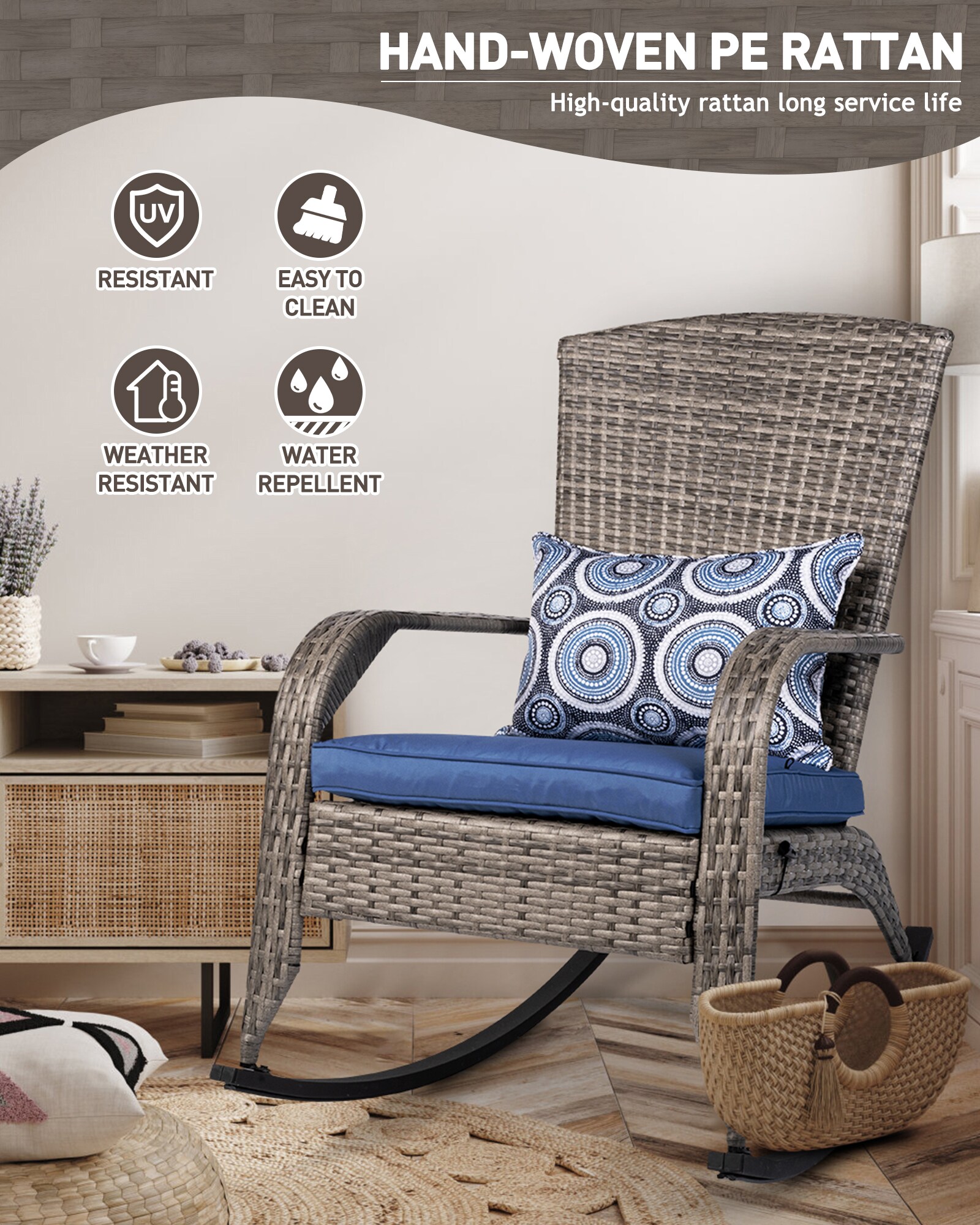 LTMATE LS02-0303GYBL Patio-Chairs - View #4