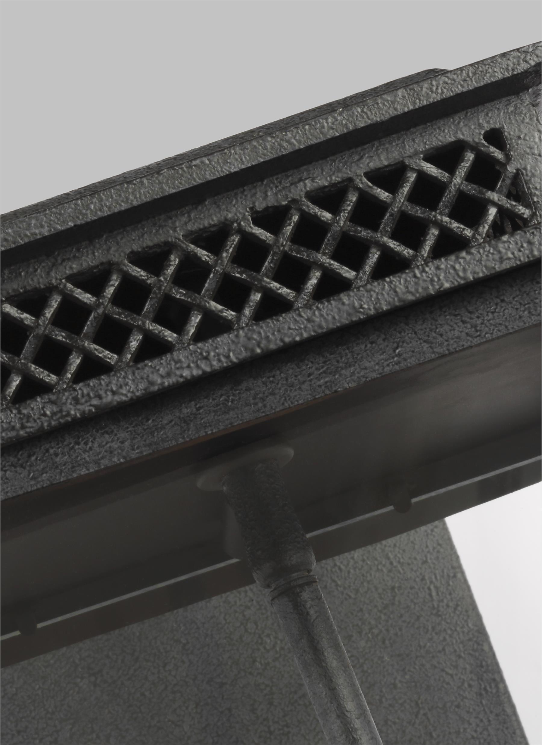 Falmouth Dark Weathered Zinc 4-Light Outdoor Wall Lantern