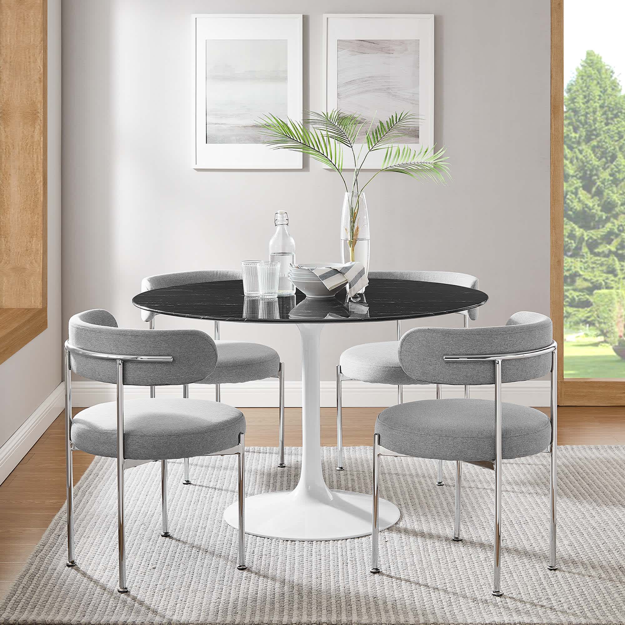 Modway EEI-5182-WHI-BLK Dining-Tables - View #7